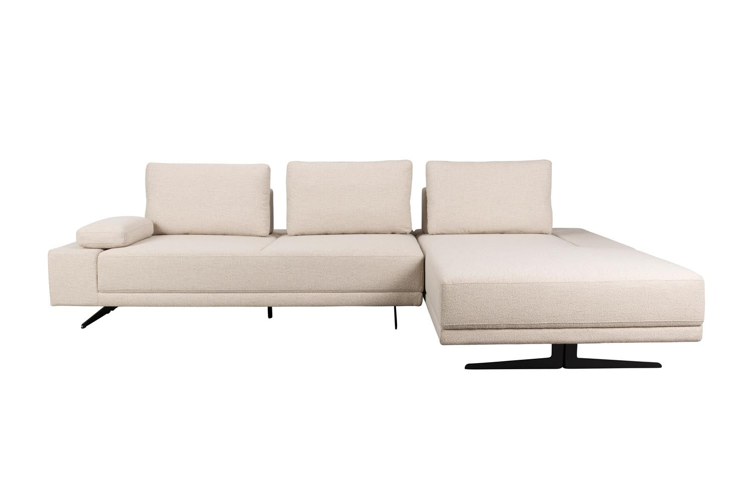 Shelly Sofa Right Chaise Longue in Off-White präsentiert im Onlineshop von KAQTU Design AG. L-Sofa rechts ist von Dutchbone