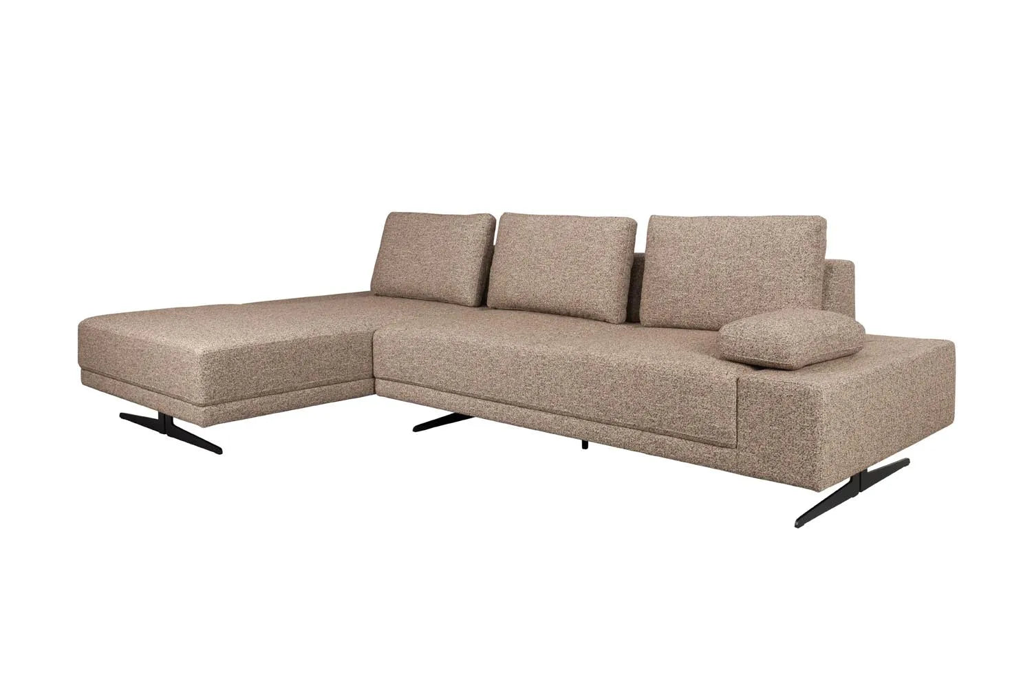 Shelly Sofa Left Chaise Longue in Cinnamon präsentiert im Onlineshop von KAQTU Design AG. L-Sofa links ist von Dutchbone