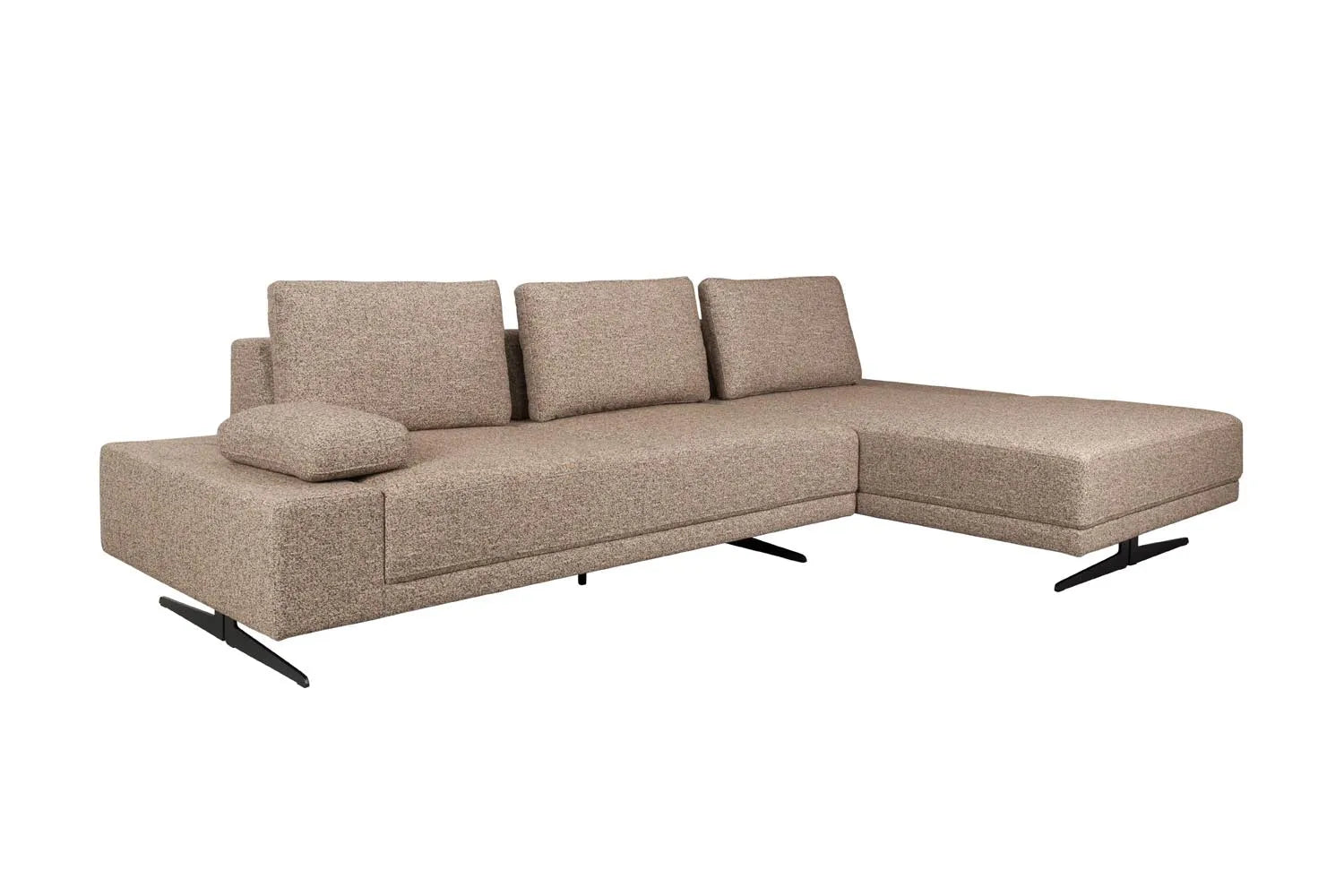 Luxuriöses Dutchbone Shelly Sofa mit rechter Chaise für stilvolles Wohnen.