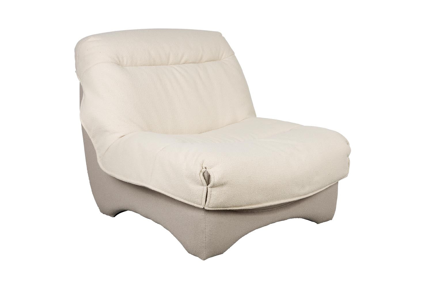 Moderner Lounge Chair Twister von White Label Living, stilvoll und bequem, ideal für entspannte Momente in Ihrem Zuhause.
