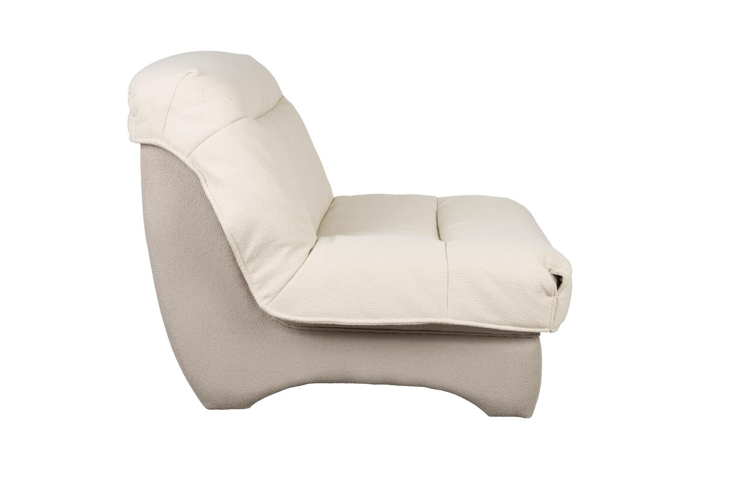 Eleganter Lounge Chair Twister von White Label Living, modern und komfortabel, perfekt für stilvolle Entspannung daheim.