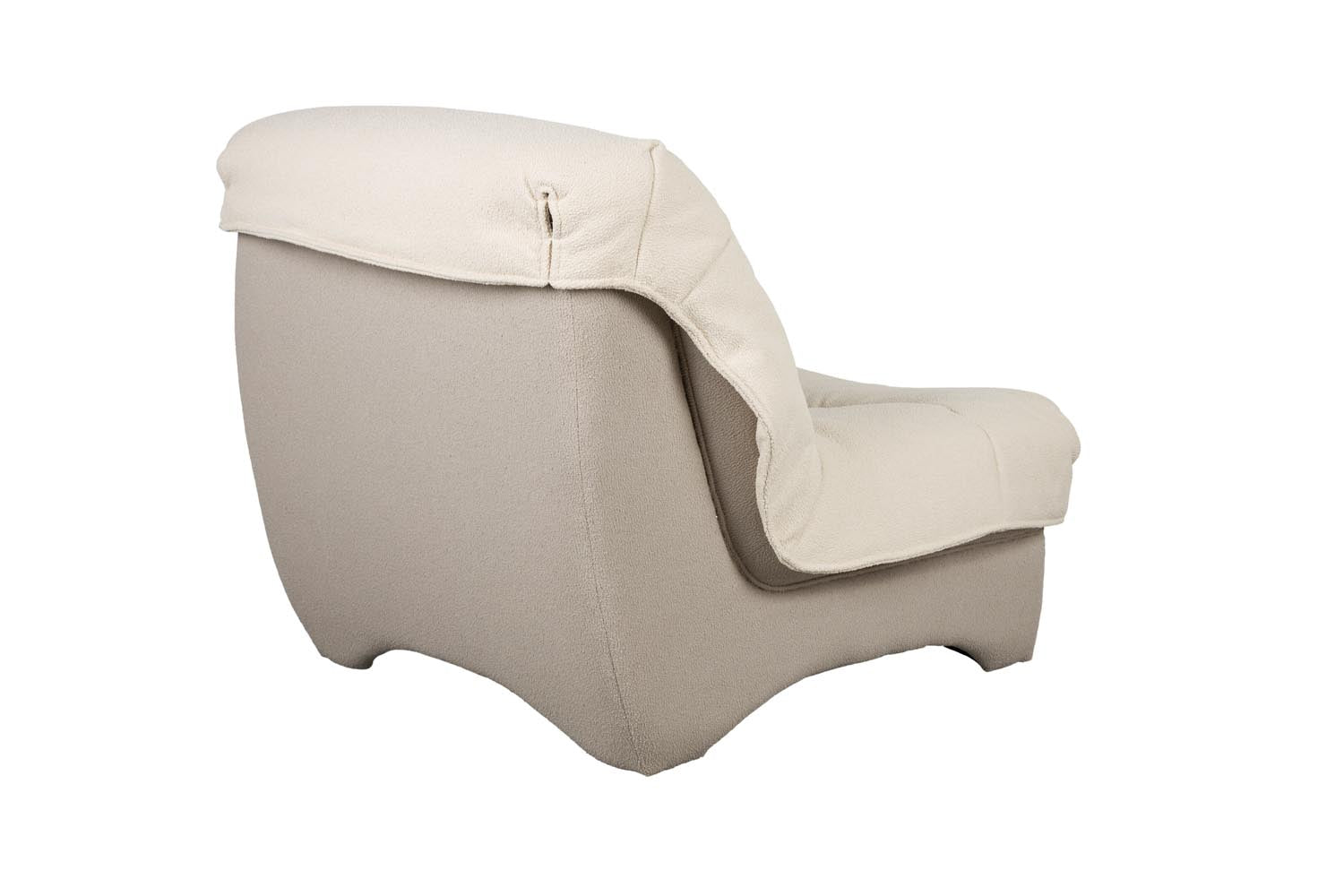 Moderner Lounge Chair Twister von White Label Living, stilvoll und bequem, ideal für entspannte Momente in Ihrem Zuhause.