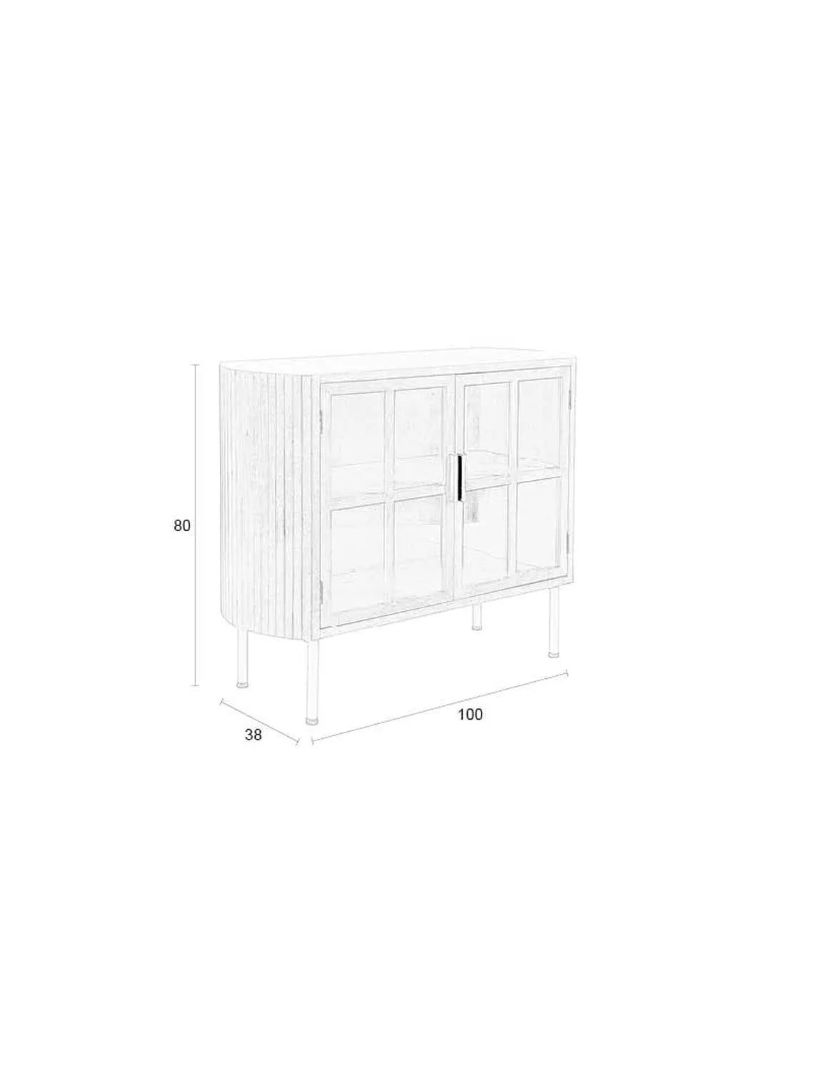 Yaz Sideboard High in  präsentiert im Onlineshop von KAQTU Design AG. Sideboard ist von White Label Living