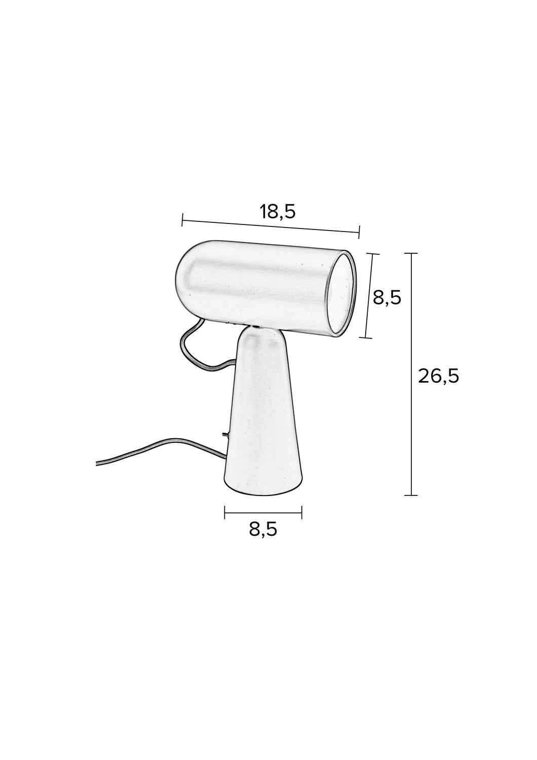 Stilvolle Tischleuchte Vesper: Modernes Design von White Label Living.