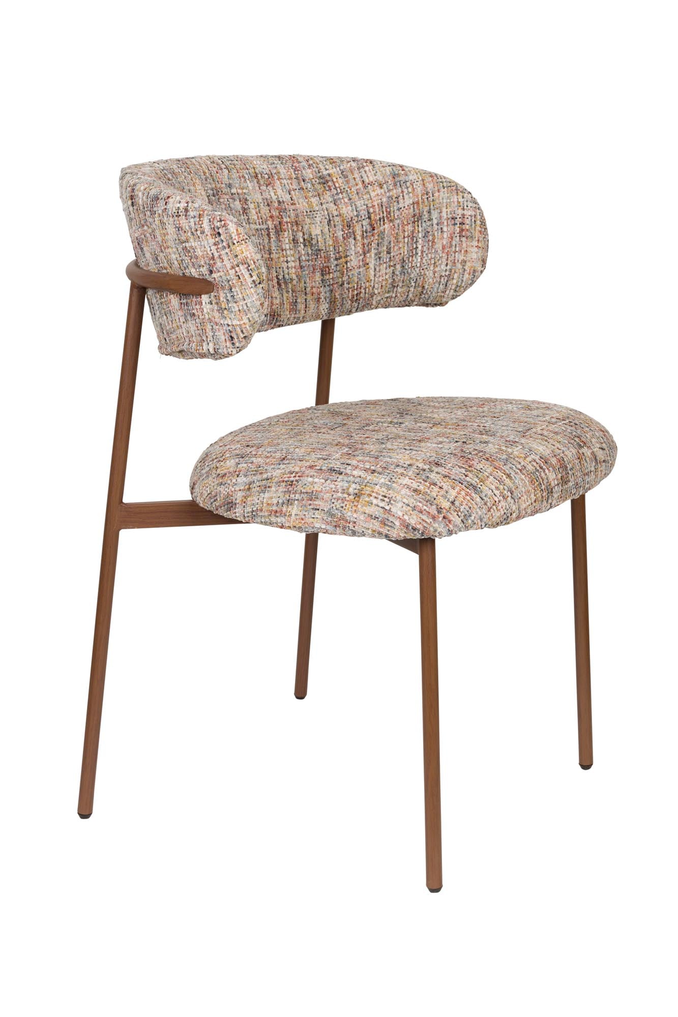 Eleganter Stuhl Claes von White Label Living, modernes Design, komfortabel gepolstert, perfekt für Esszimmer oder Arbeitsbereich.