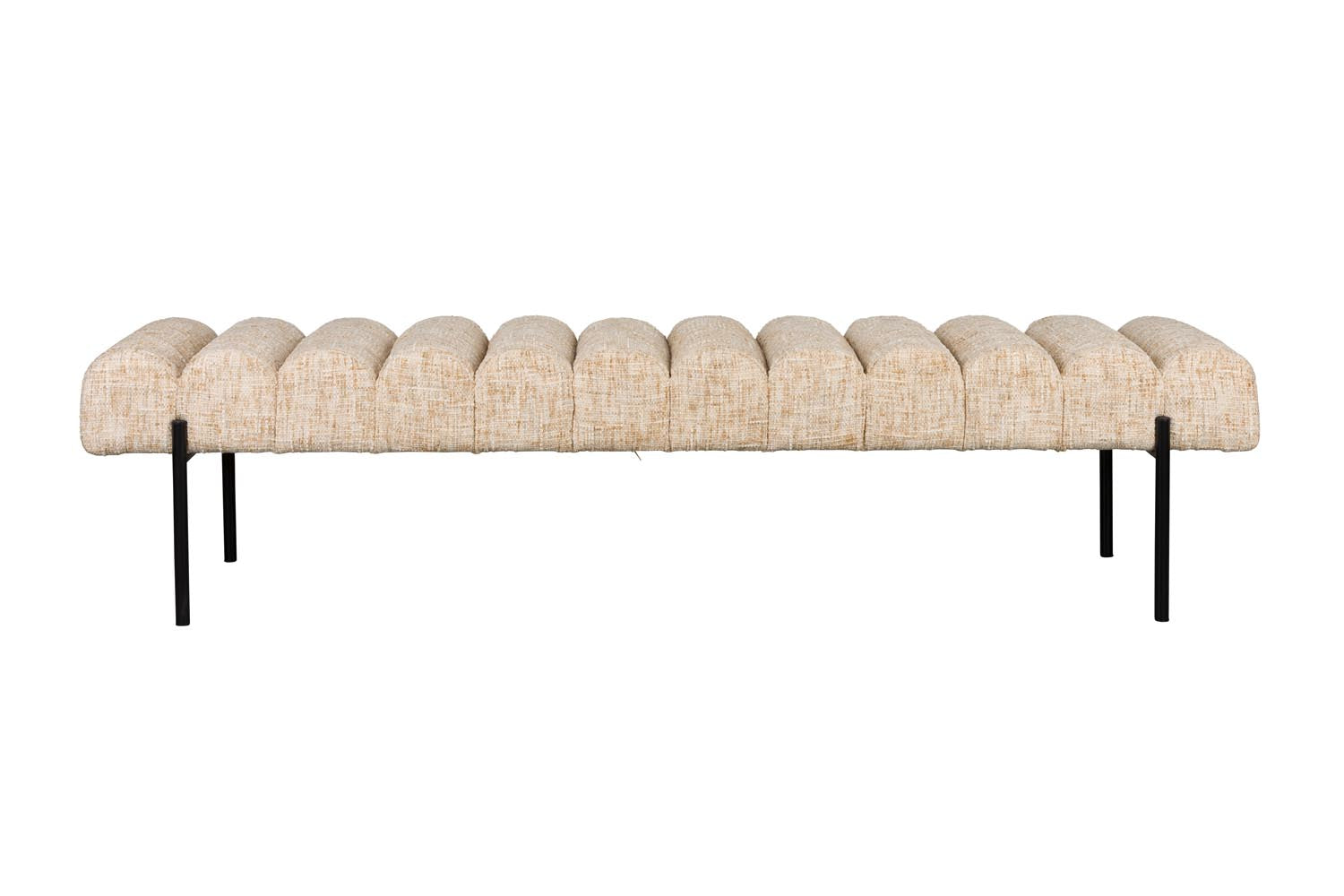 Die Bank Jethro von White Label Living bietet modernes Design und hochwertige Verarbeitung für stilvolle Einrichtungen.