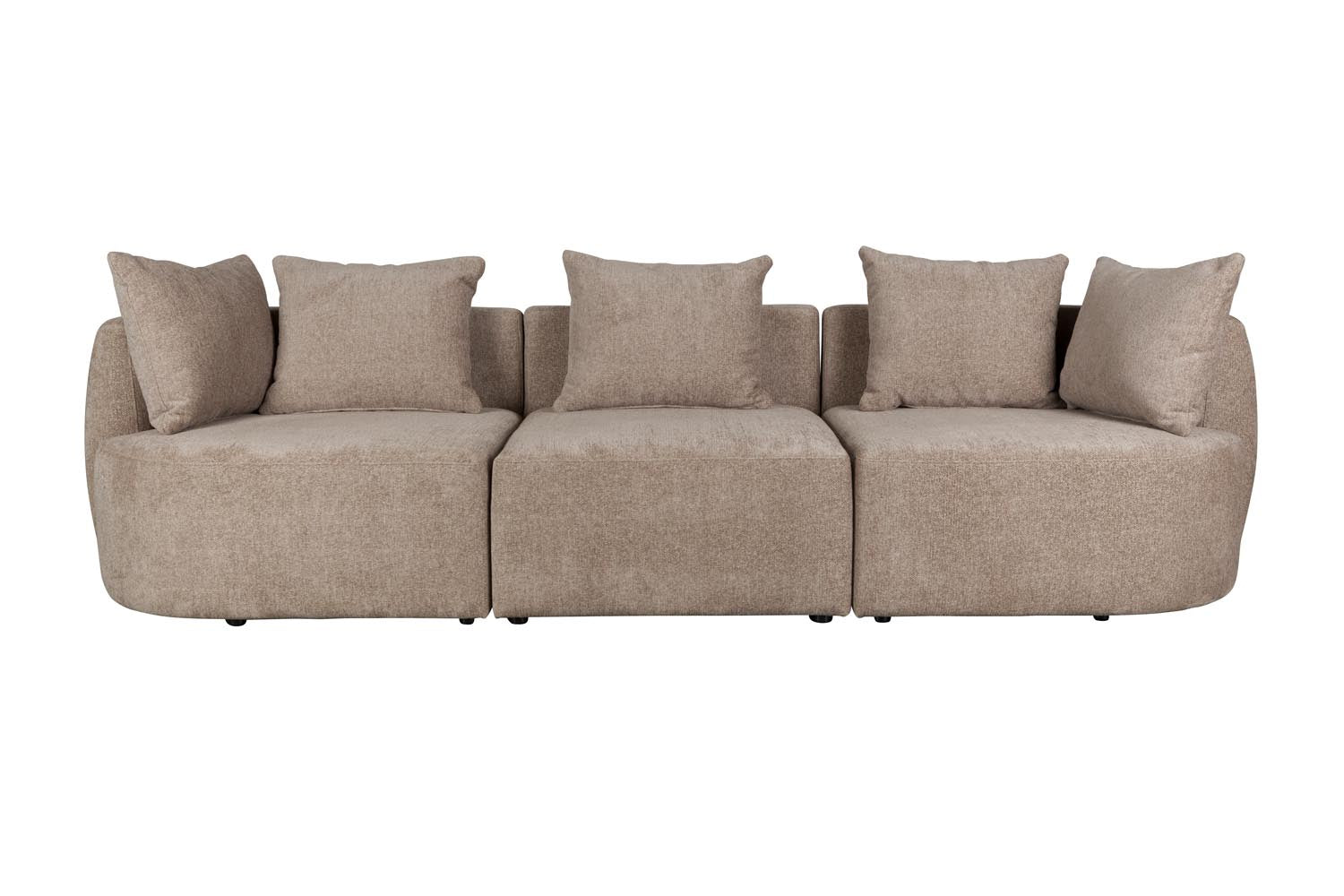 Das Rocca Sofa 4.5-Sitzer von Dutchbone kombiniert stilvolles Design mit Komfort, perfekt für zeitgemäße und einladende Wohnbereiche.