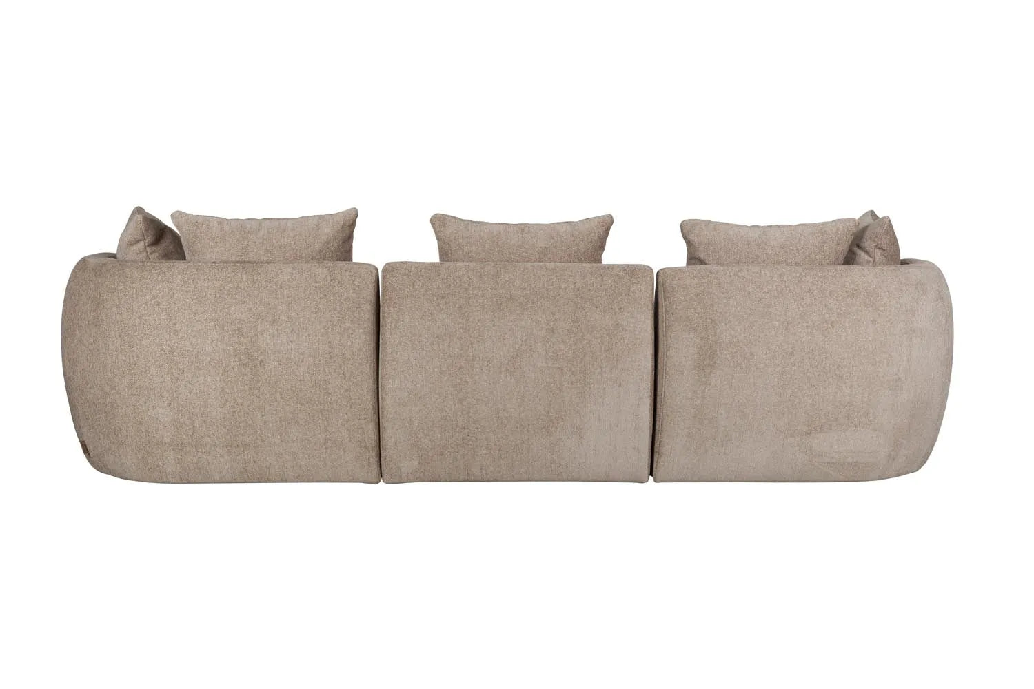 Das Rocca Sofa von Dutchbone: Ein modulares, stilvolles 4,5-Sitzer-Sofa mit weichem Stoff und natürlicher Eleganz.