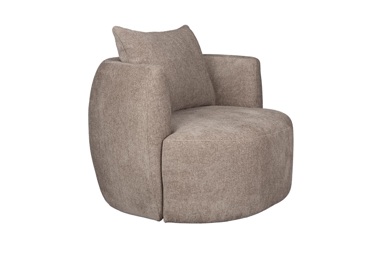 Der Rocca Lounge Stuhl von Dutchbone bietet stilvolles Design und Komfort, perfekt für moderne und gemütliche Wohnräume.