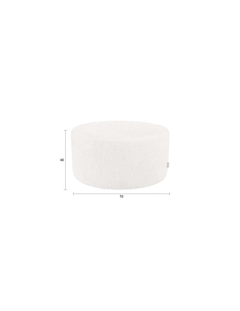 Der Rocca Pouf von Dutchbone vereint stilvolles Design, erstklassige Qualität und flexible Nutzungsmöglichkeiten.