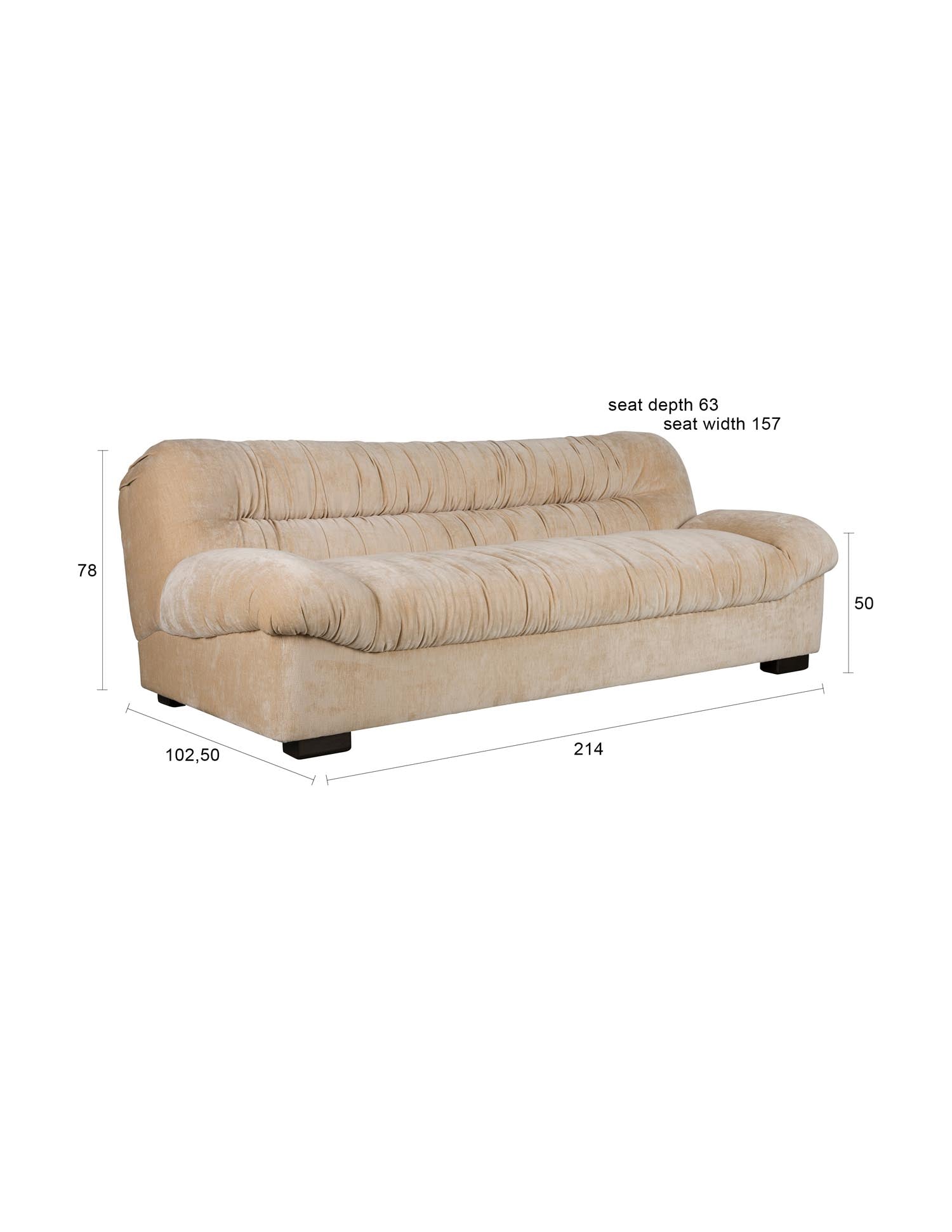 Das Sofa Douglas von Dutchbone vereint stilvolles Design und Komfort, ideal für moderne und einladende Wohnräume.