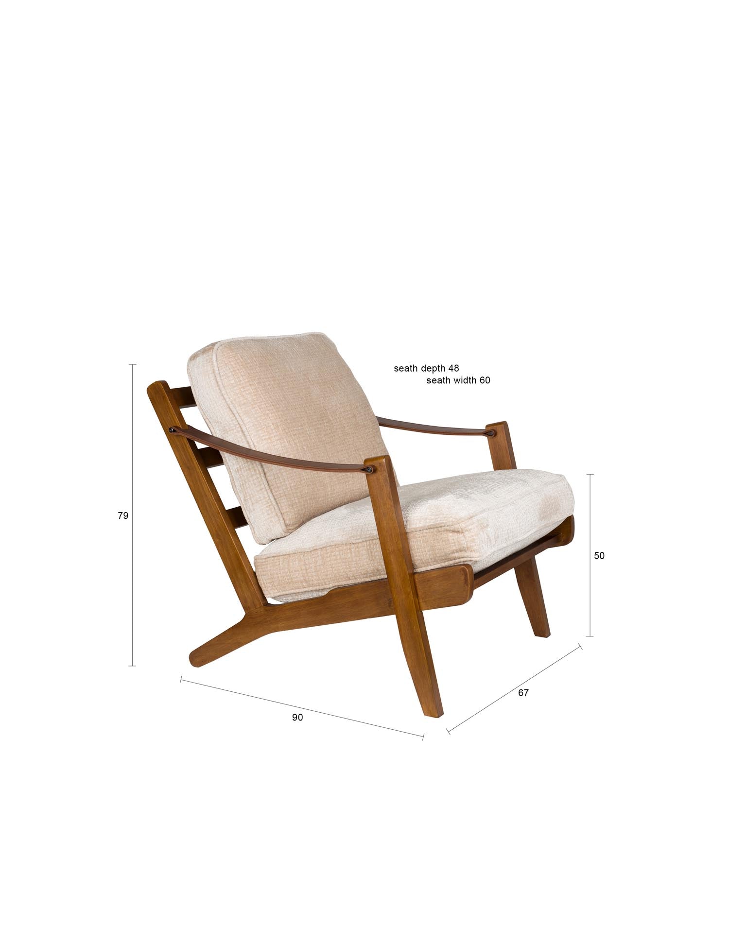 Der Dutchbone Loungesessel Washington vereint stilvolles Design, Komfort und hochwertige Materialien für moderne Wohnräume.