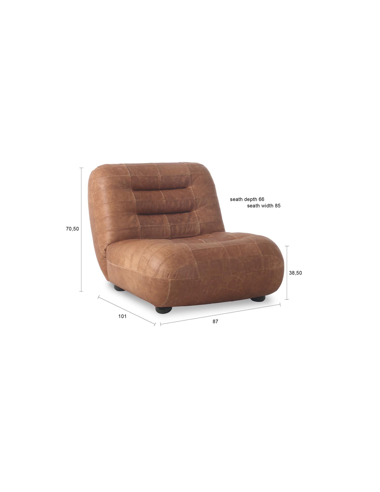 Der Wyatt Loungesessel von Dutchbone vereint modernes Design mit Komfort, ideal für stilvolle Wohnräume.