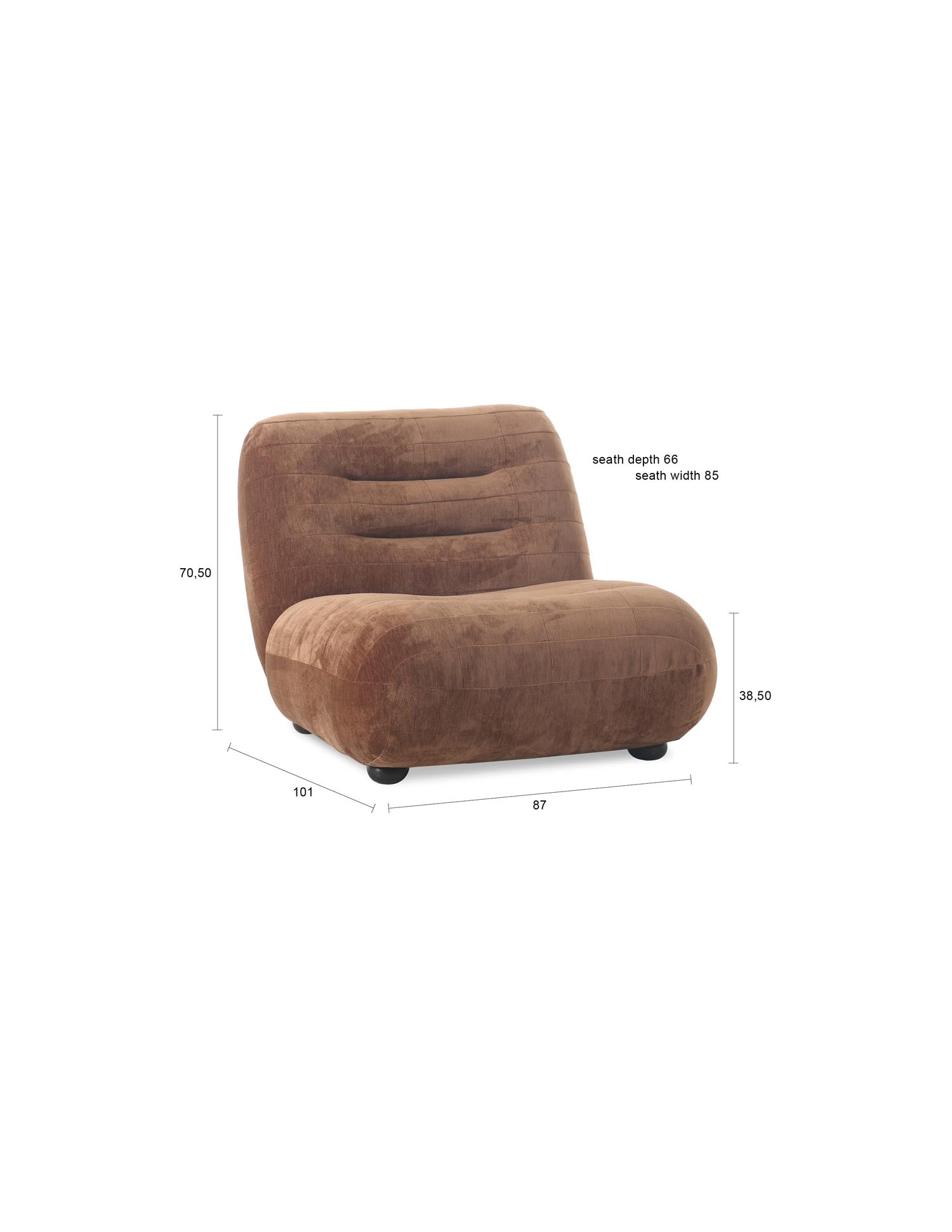 Der Wyatt Loungesessel von Dutchbone vereint modernes Design mit Komfort, ideal für stilvolle und gemütliche Wohnräume.