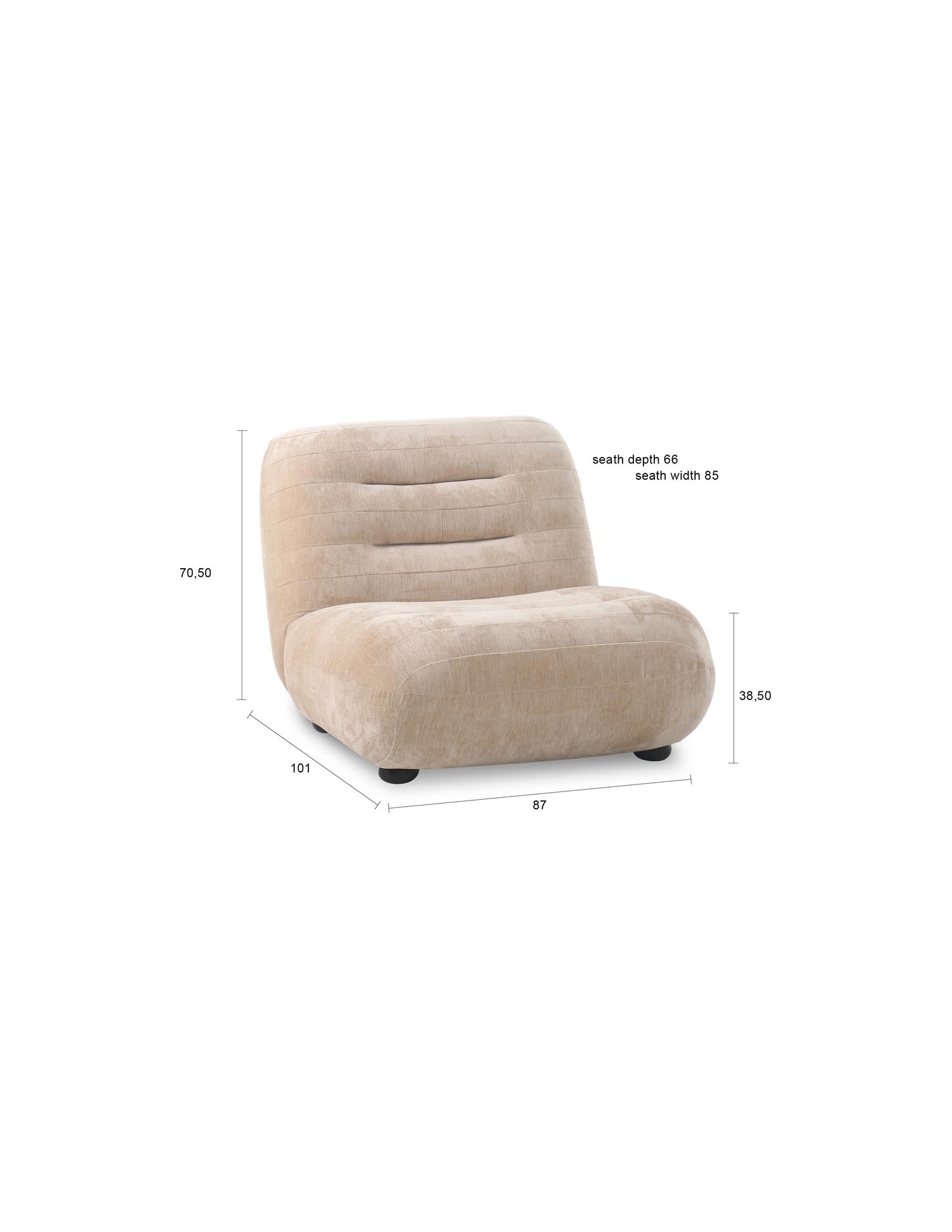 Der Wyatt Loungesessel von Dutchbone vereint modernes Design mit Komfort, ideal für stilvolle Wohnräume.