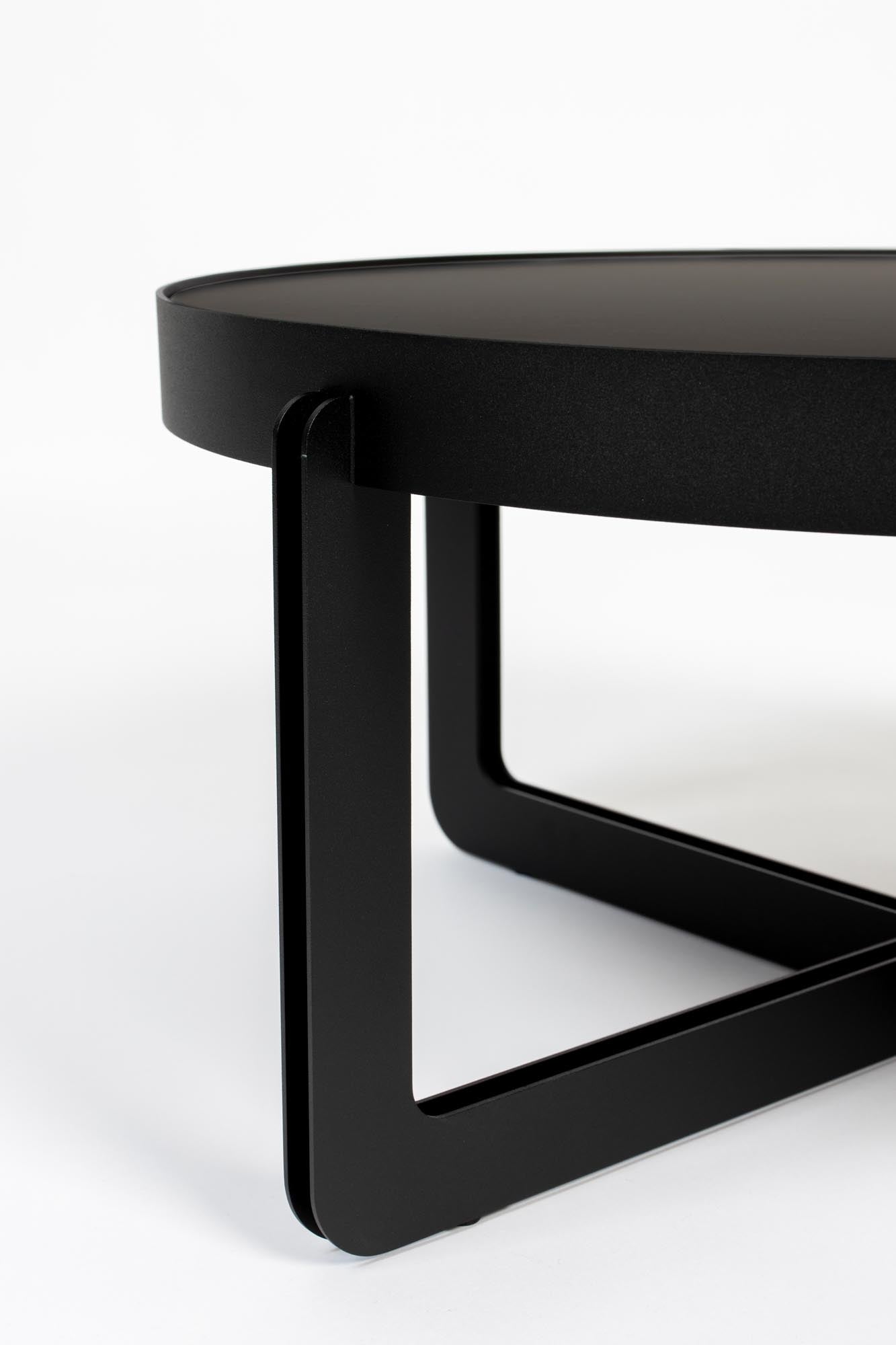 Moderner runder Couchtisch von Zuiver, stilvolles Design, hochwertige Verarbeitung, ideal für zeitgemässe Wohnräume.