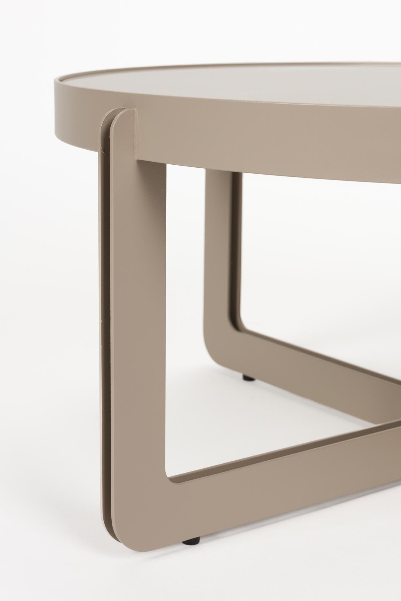 Moderner runder Couchtisch von Zuiver, stilvolles Design, hochwertige Materialien, ideal für zeitgemässe Wohnräume.