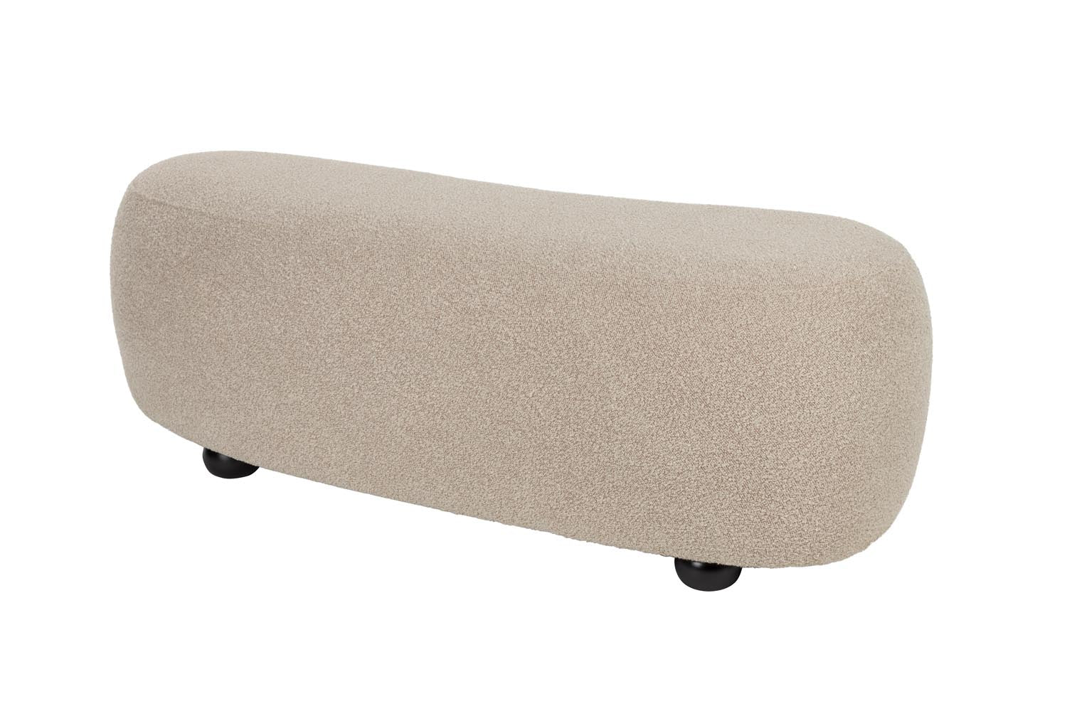 Der Pouf Noxx von White Label Living kombiniert modernes Design mit Funktionalität, perfekt als Sitzgelegenheit oder Akzent.
