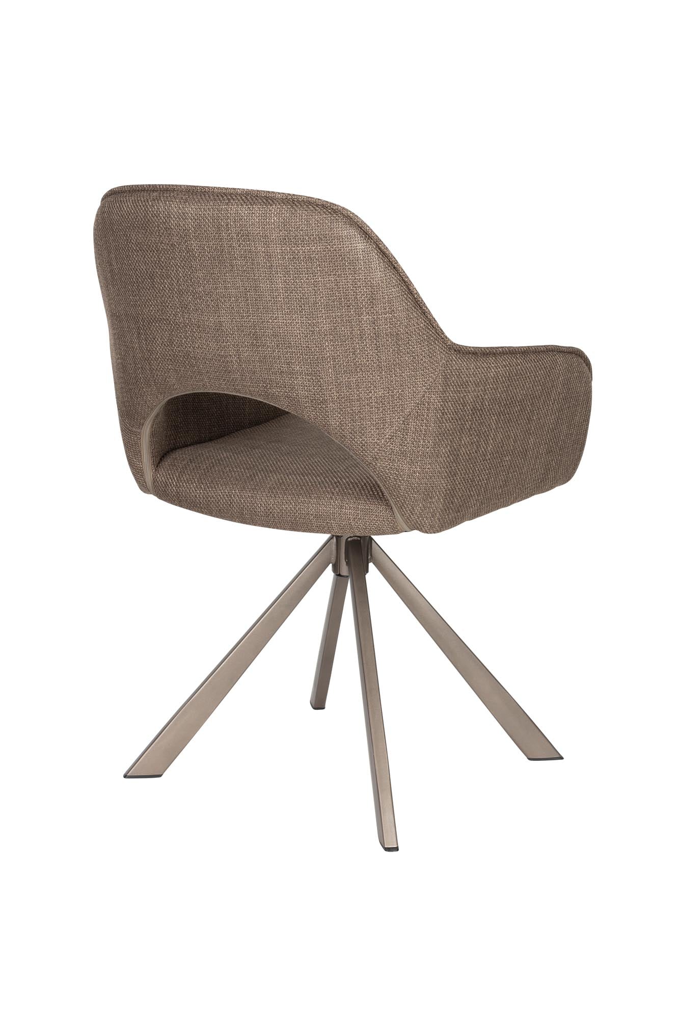 Stuhl Toye in Braun präsentiert im Onlineshop von KAQTU Design AG. Stuhl ist von White Label Living