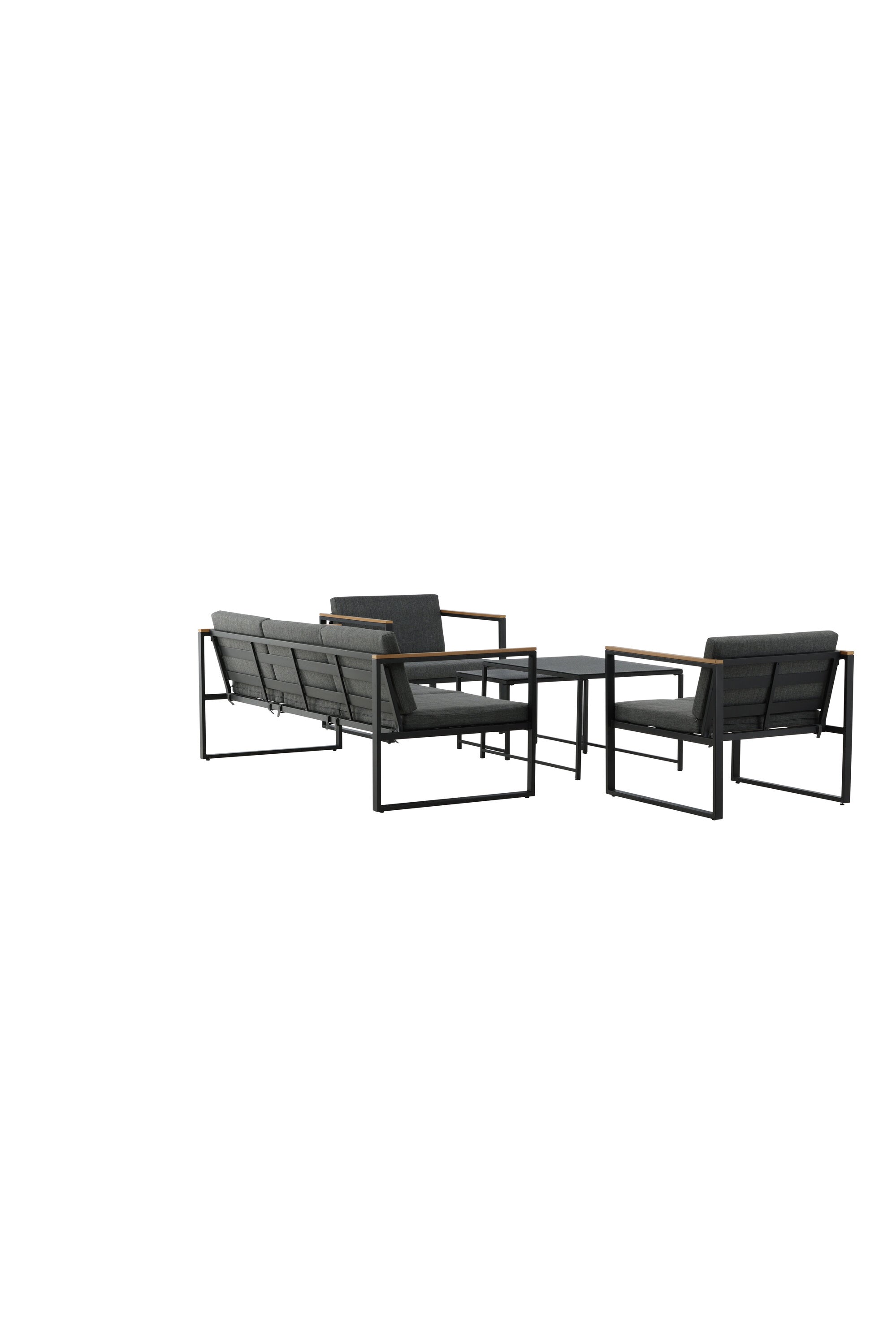 Dakar Sofa Outdoorset 90cm in Schwarz präsentiert im Onlineshop von KAQTU Design AG. Loungeset ist von Venture Home