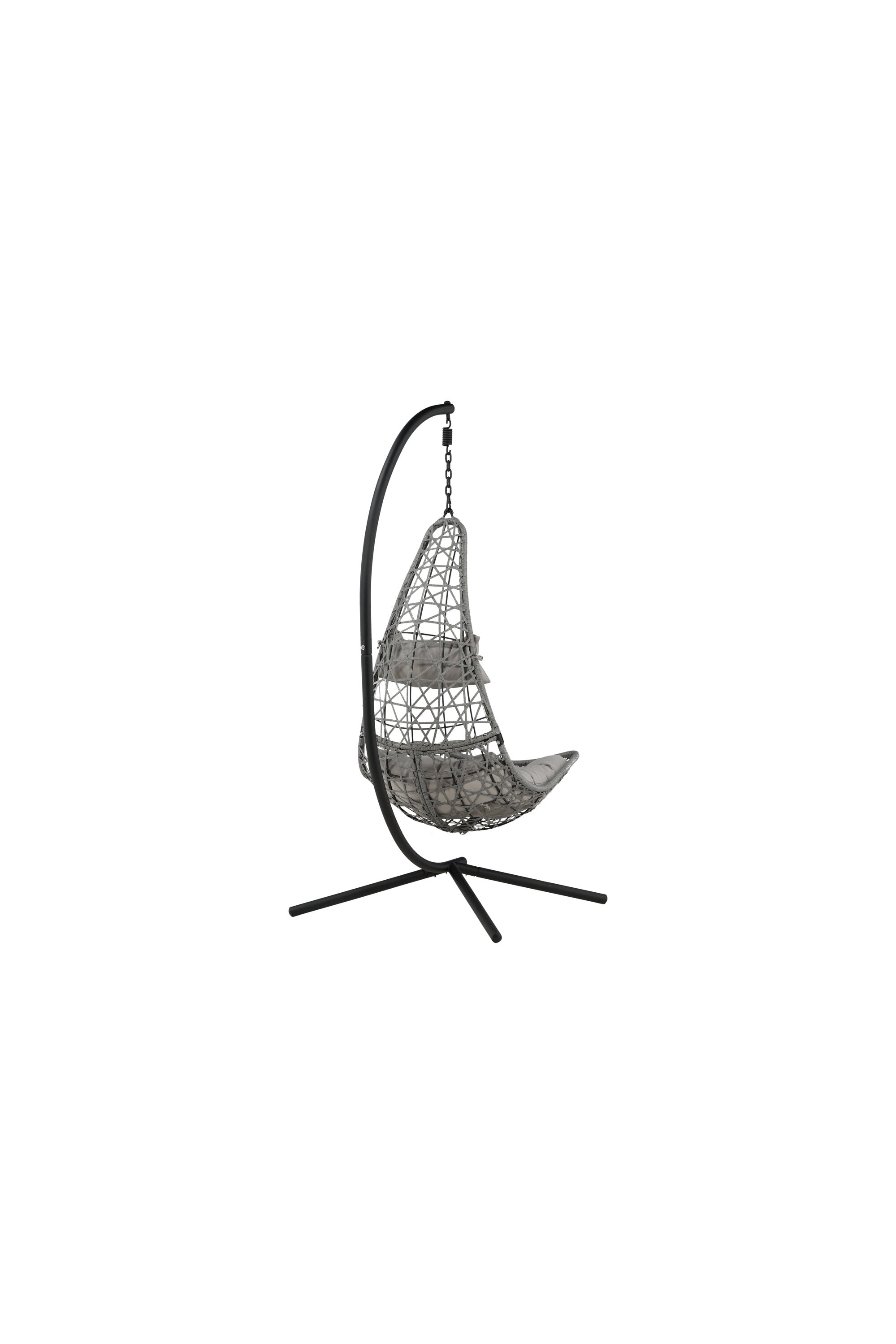 Edinburgh Hängesessel in Grau präsentiert im Onlineshop von KAQTU Design AG. Outdoor-Sessel ist von Venture Home