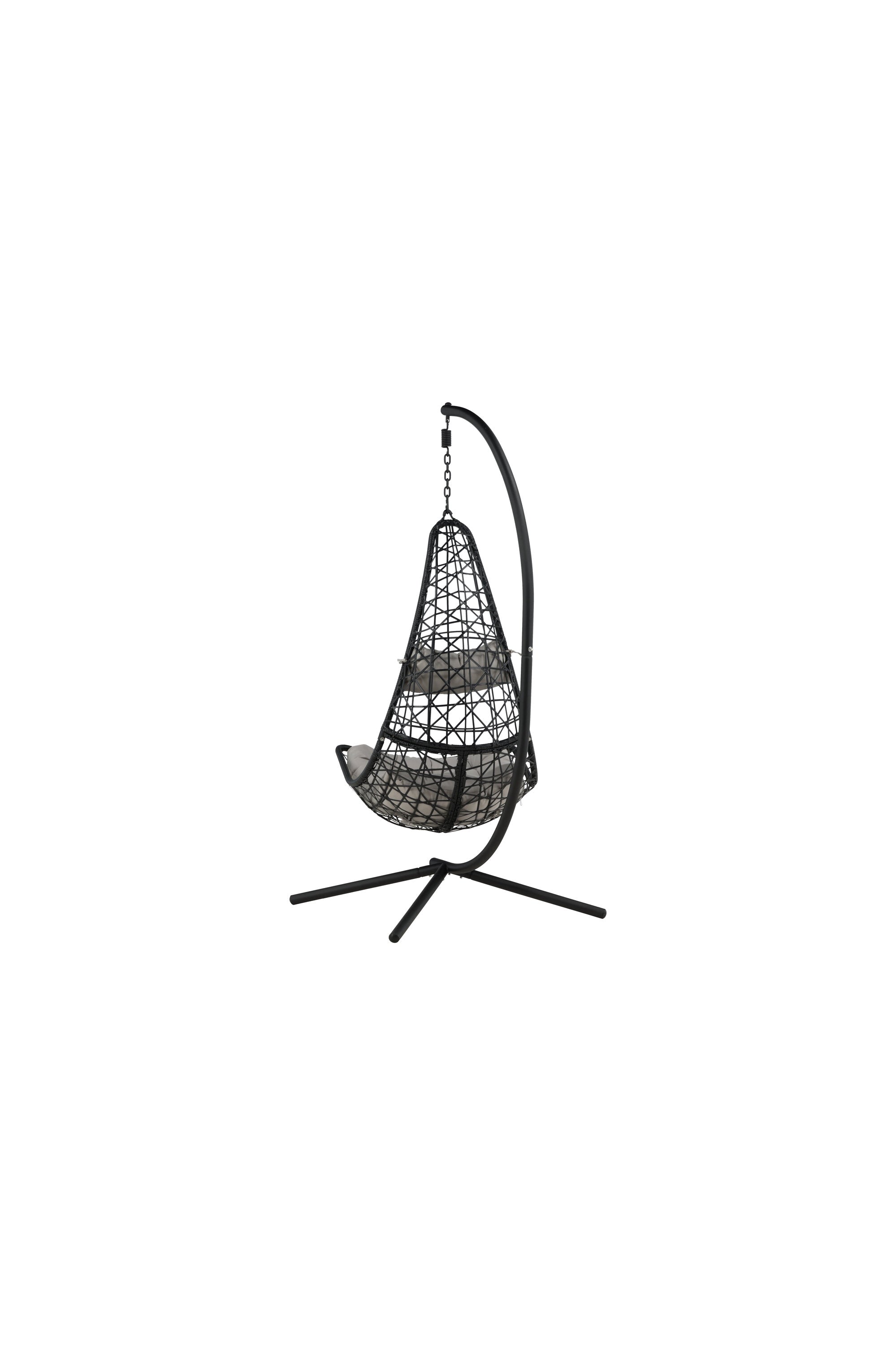 Edinburgh Hängesessel in Schwarz präsentiert im Onlineshop von KAQTU Design AG. Outdoor-Sessel ist von Venture Home