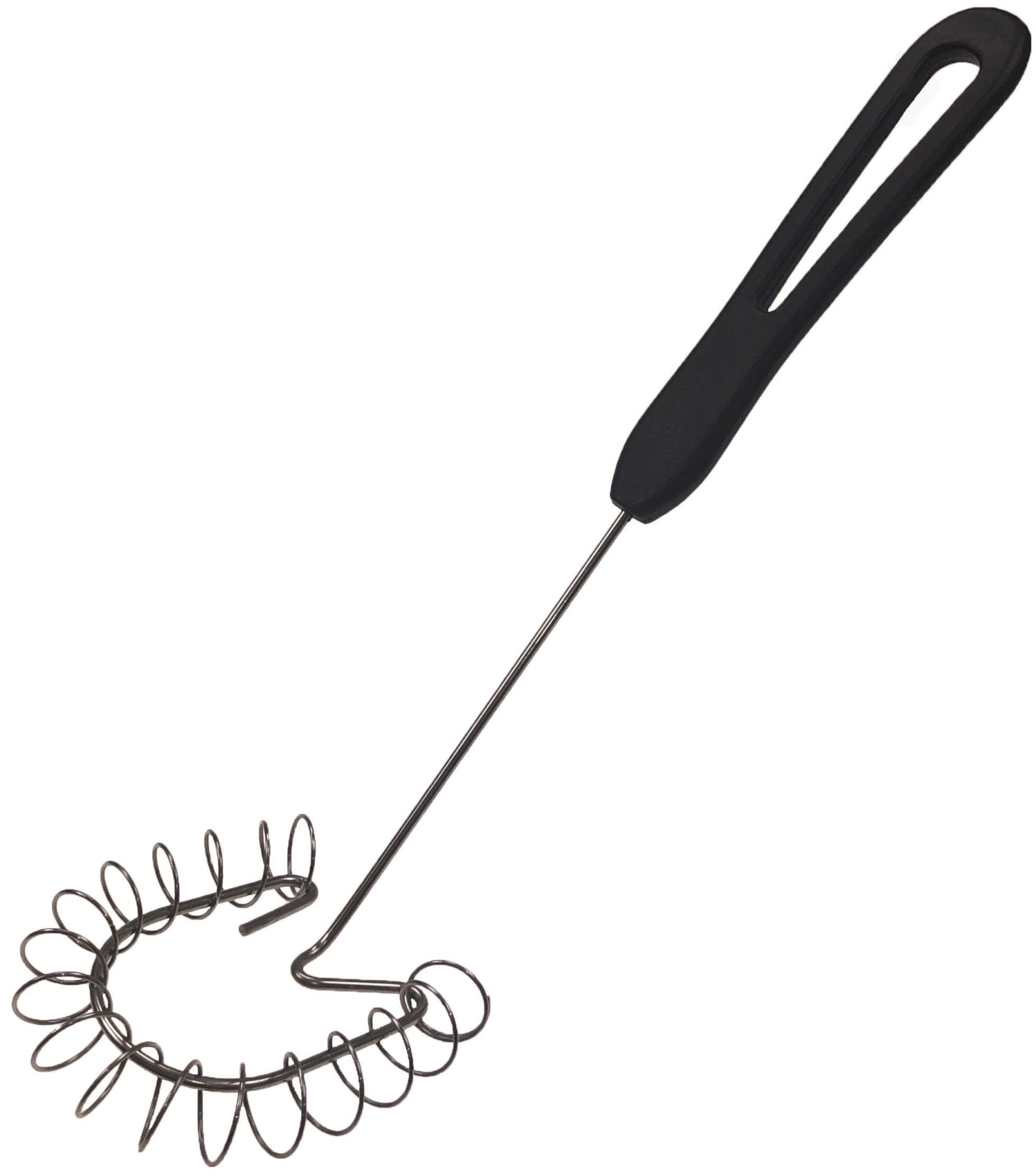 Spiral Schneebesen 29cm Edelstahl Griff Kunststoff schwarz