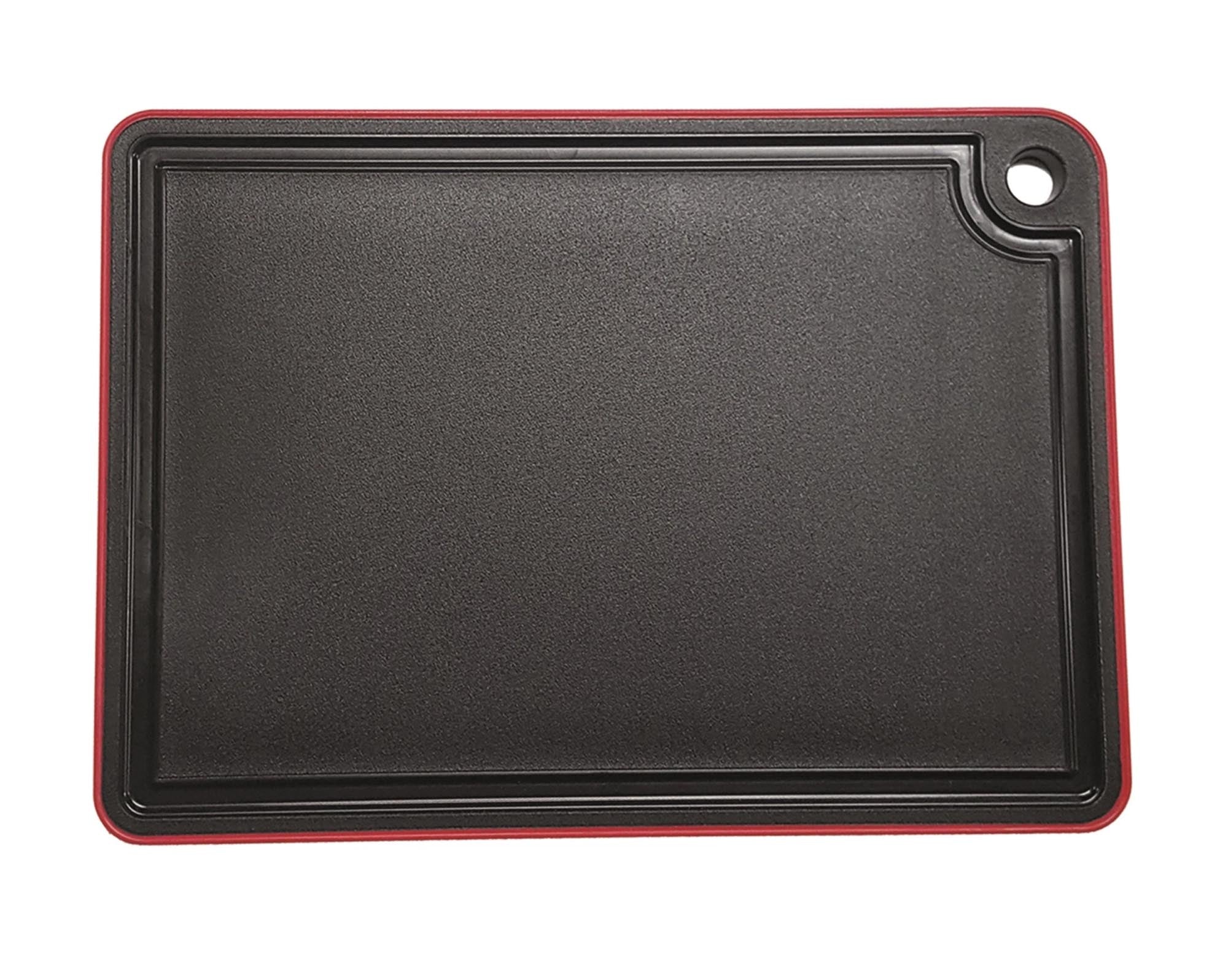 Schneidebrett Mimmi klein 27x19x0.9cm Antirutsch Rand Rot