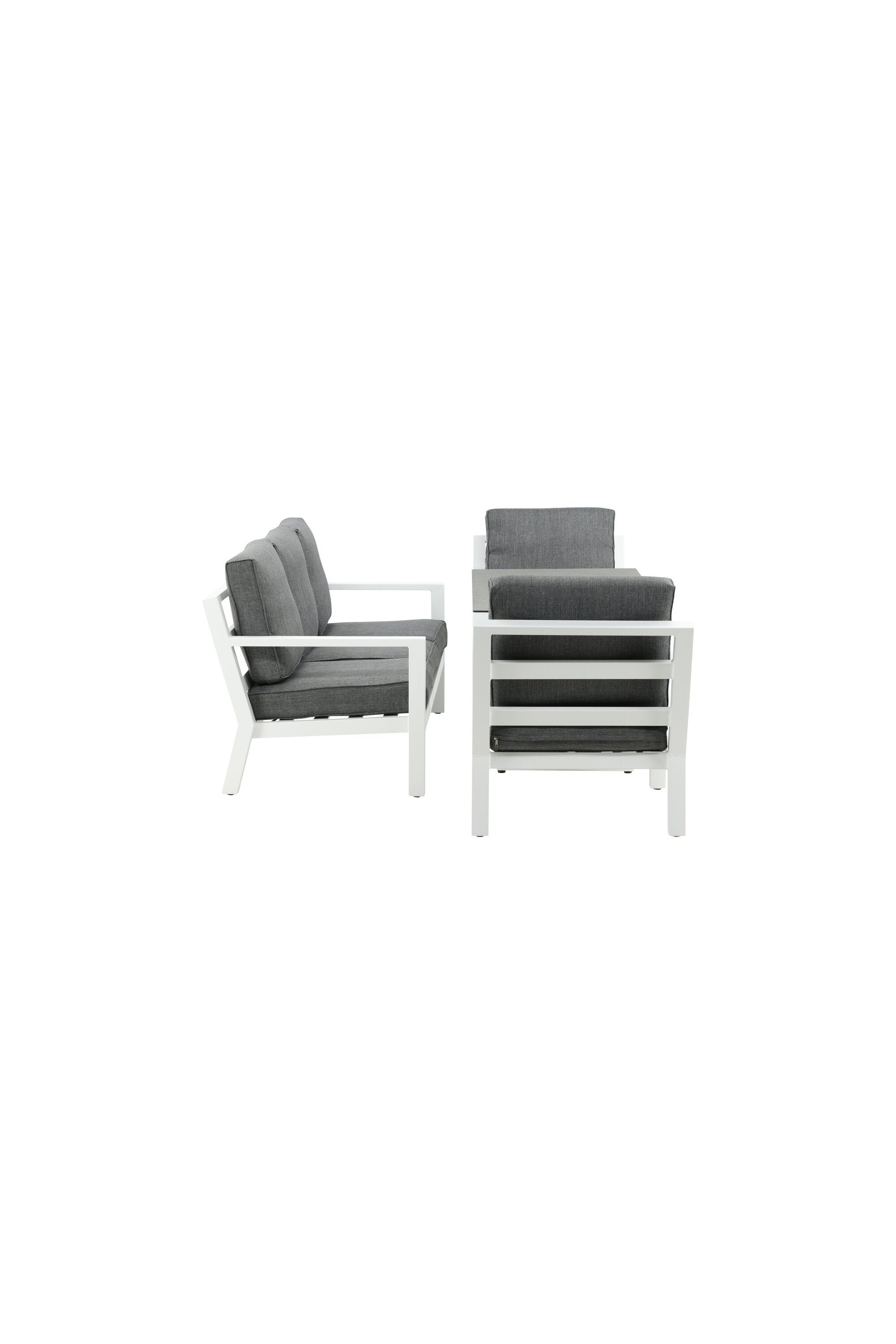 Sofagarnitur Barcelona in Grau präsentiert im Onlineshop von KAQTU Design AG. Loungeset ist von Venture Home