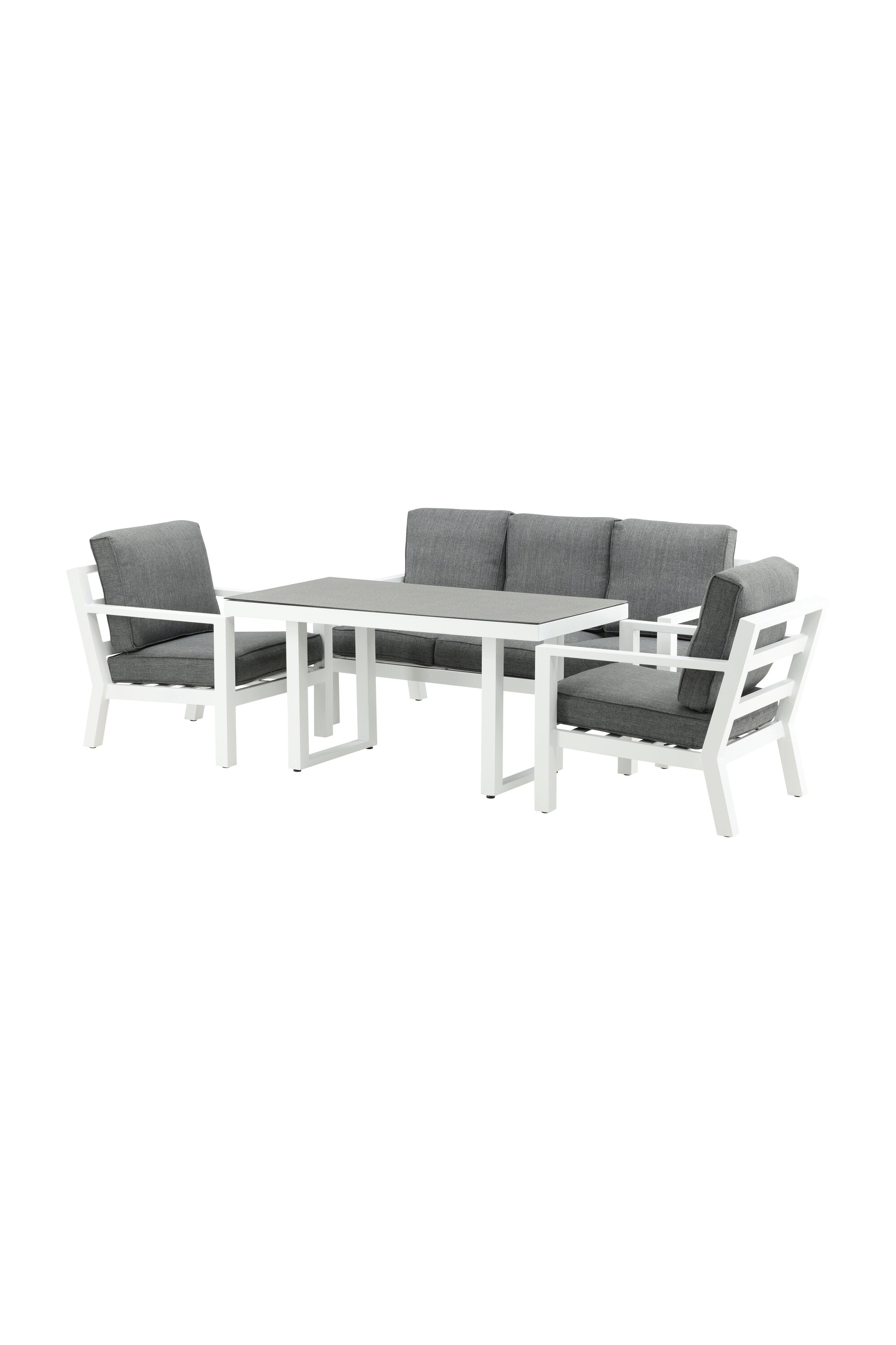 Sofagarnitur Barcelona in Grau präsentiert im Onlineshop von KAQTU Design AG. Loungeset ist von Venture Home