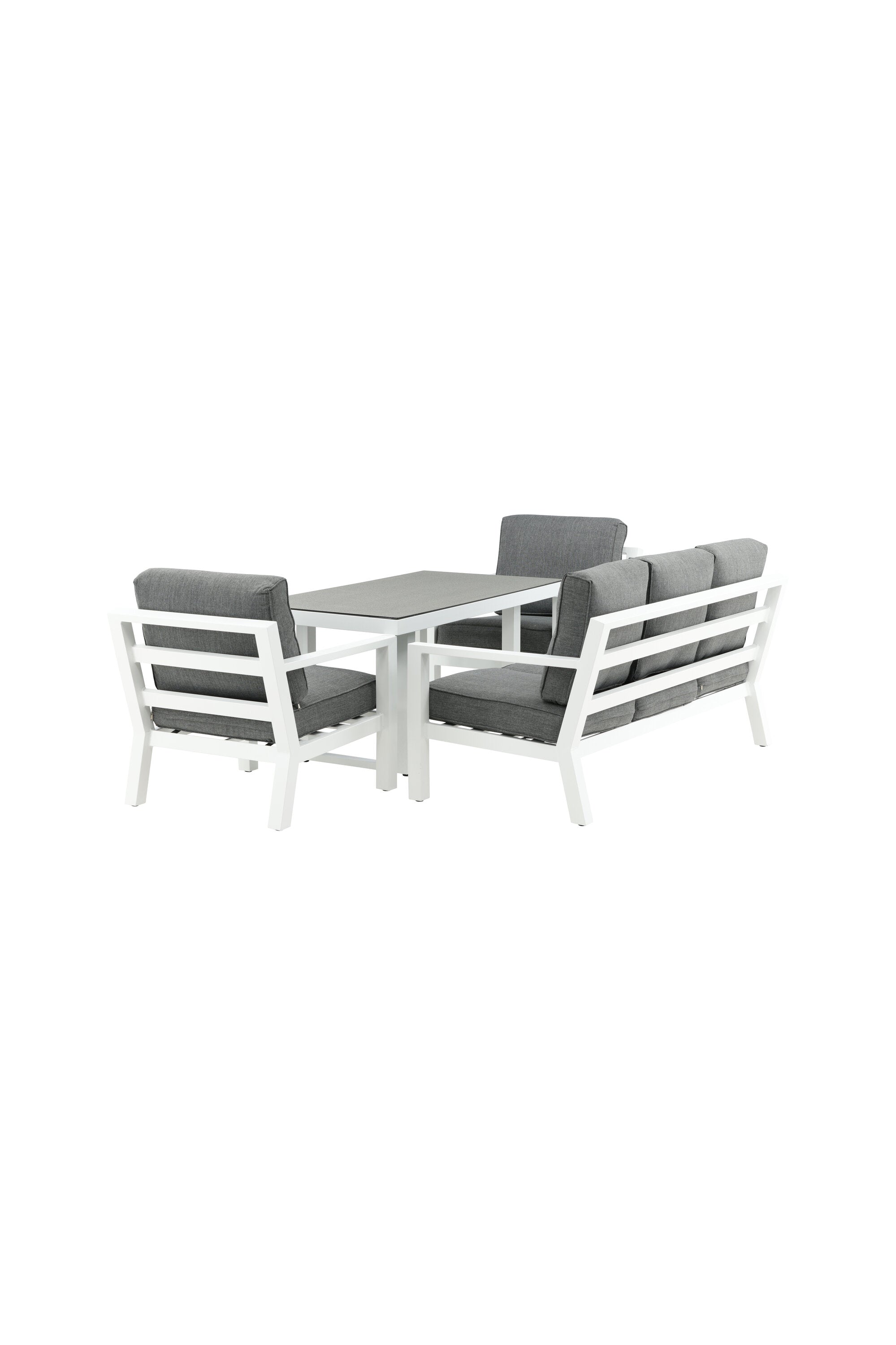 Sofagarnitur Barcelona in Grau präsentiert im Onlineshop von KAQTU Design AG. Loungeset ist von Venture Home