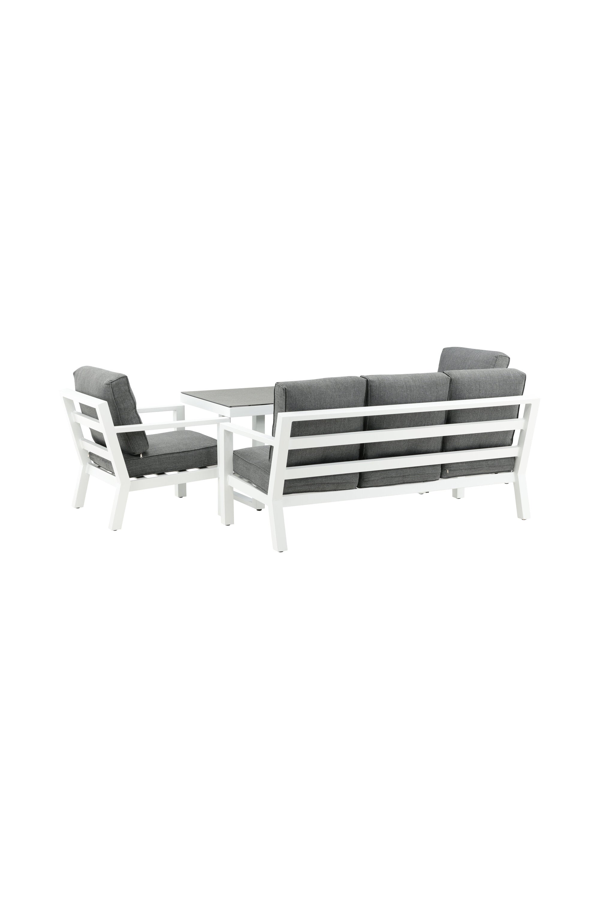 Sofagarnitur Barcelona in Grau präsentiert im Onlineshop von KAQTU Design AG. Loungeset ist von Venture Home