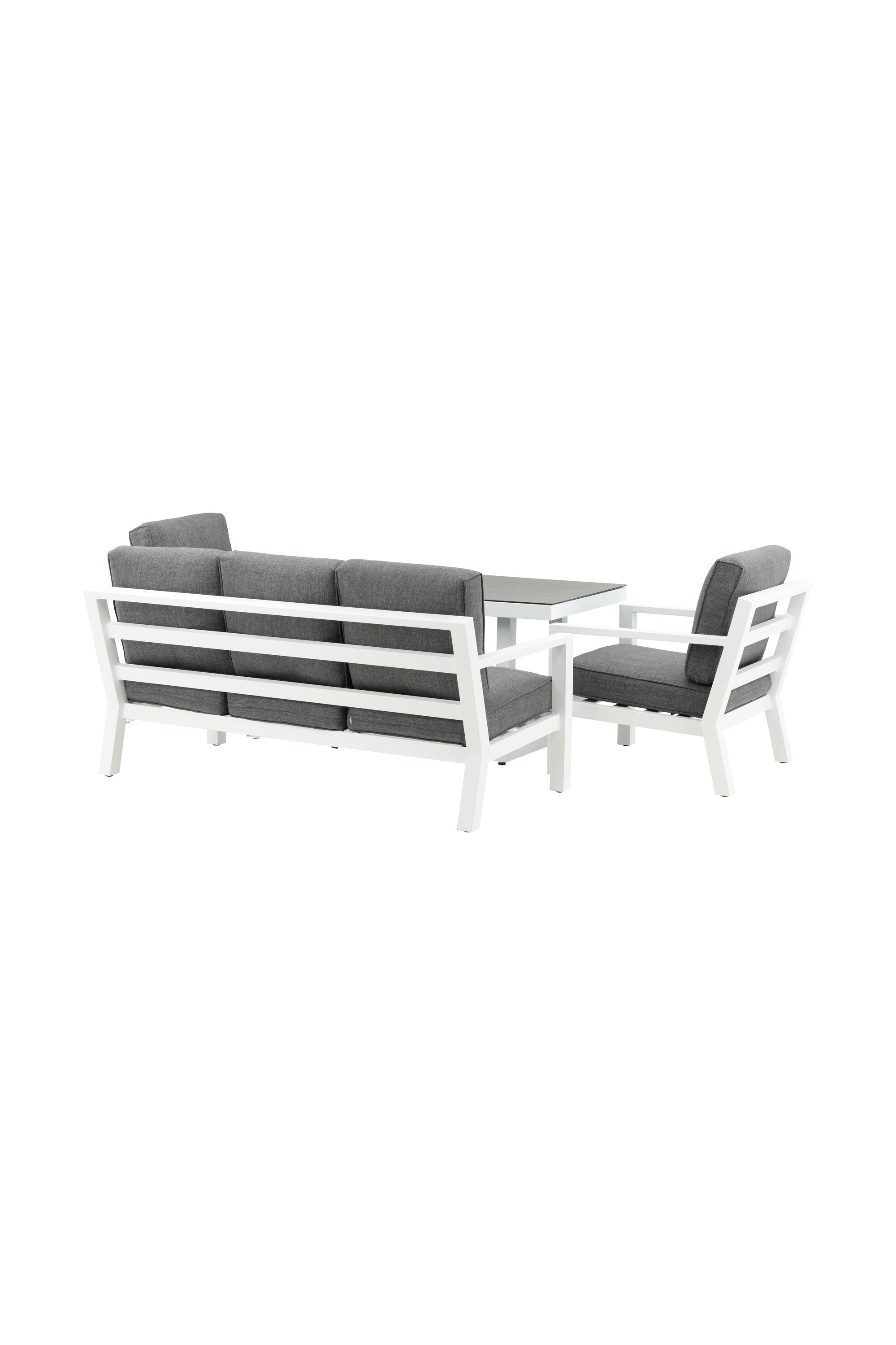 Sofagarnitur Barcelona in Grau präsentiert im Onlineshop von KAQTU Design AG. Loungeset ist von Venture Home