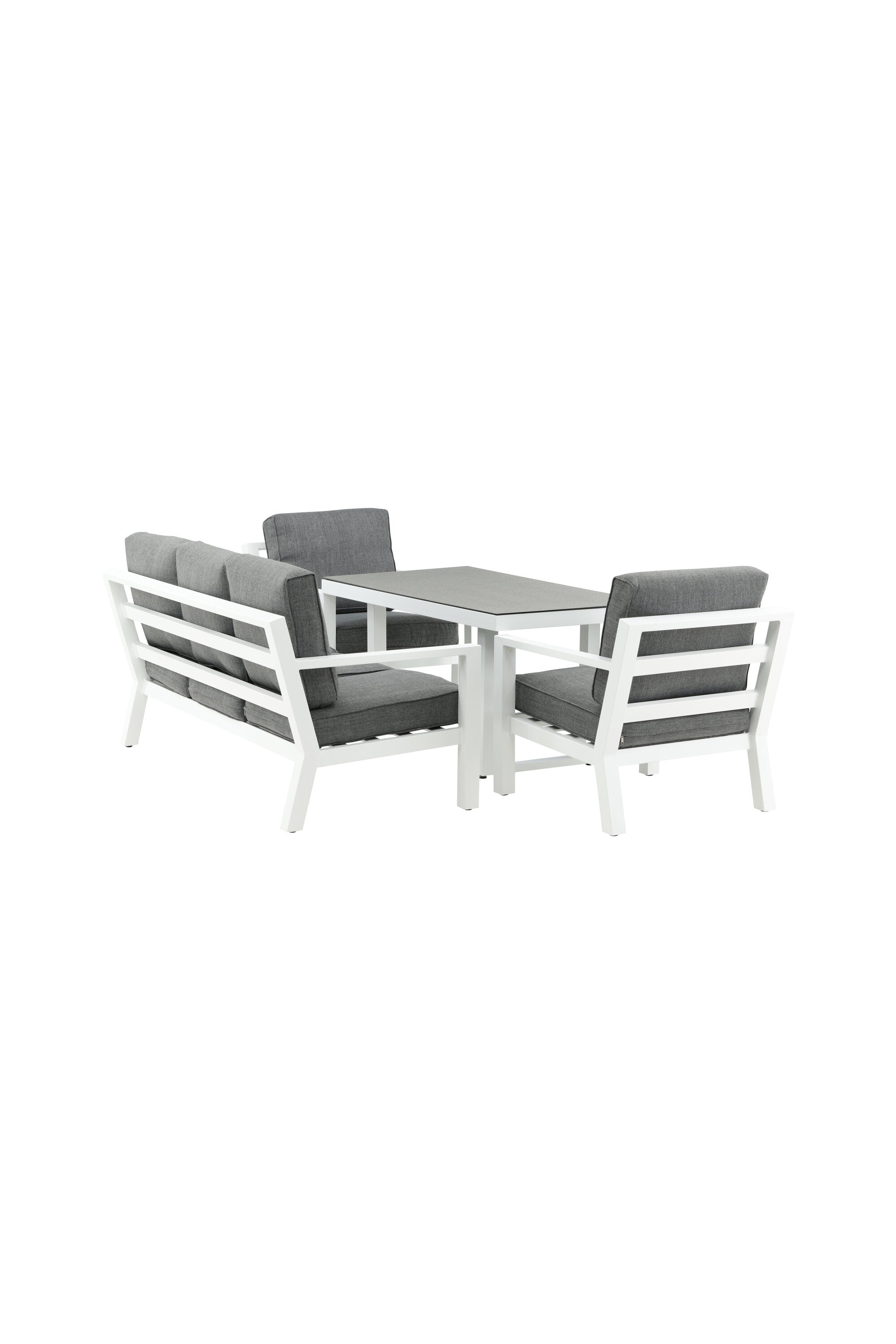 Sofagarnitur Barcelona in Grau präsentiert im Onlineshop von KAQTU Design AG. Loungeset ist von Venture Home