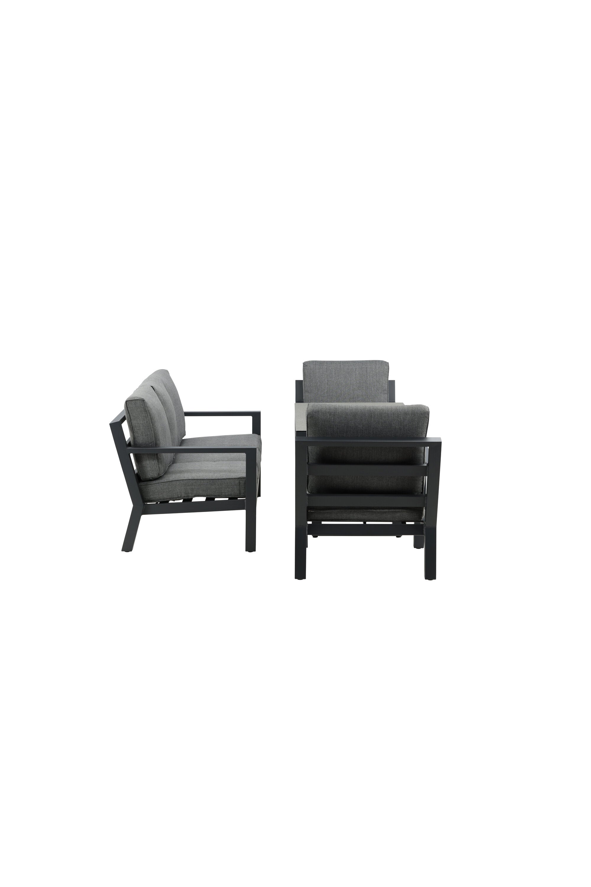 Sofagarnitur Barcelona in Schwarz präsentiert im Onlineshop von KAQTU Design AG. Loungeset ist von Venture Home