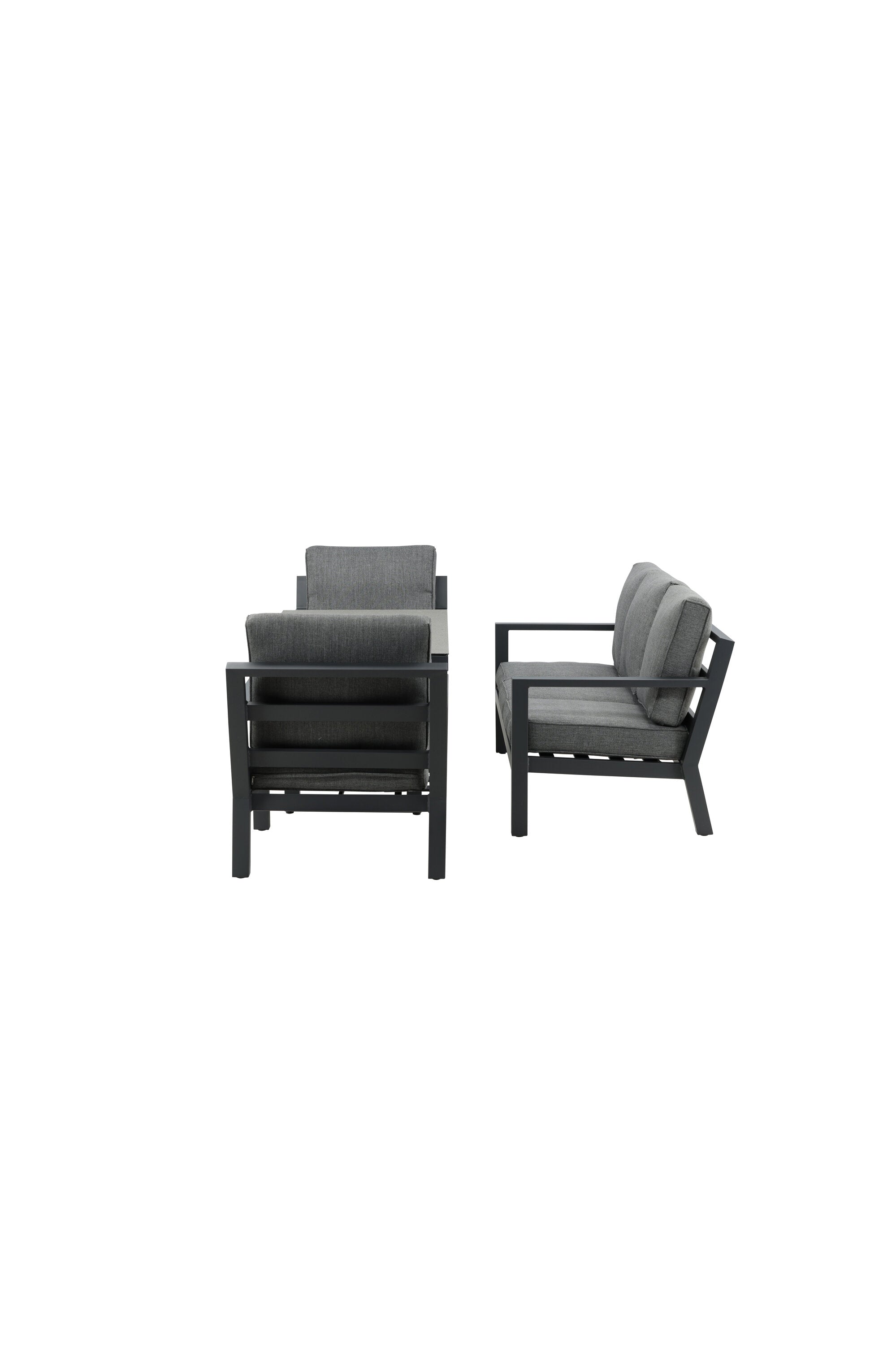 Sofagarnitur Barcelona in Schwarz präsentiert im Onlineshop von KAQTU Design AG. Loungeset ist von Venture Home