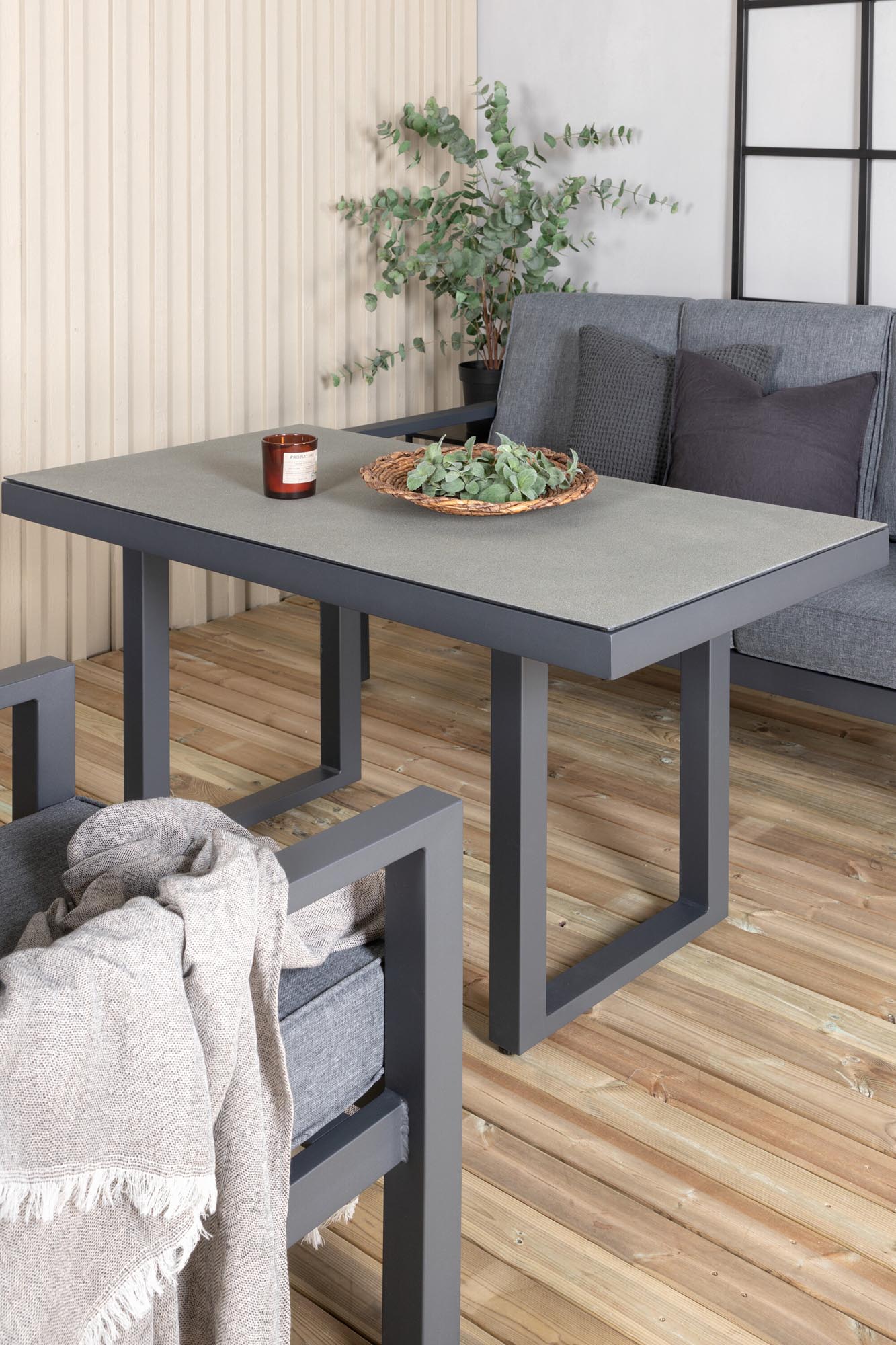 Sofagarnitur Barcelona in Schwarz präsentiert im Onlineshop von KAQTU Design AG. Loungeset ist von Venture Home
