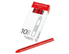CARAN D'ACHE Fettkreide 10 Stück rot