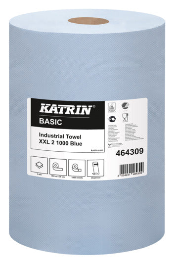 KATRIN Papierrolle 3-lagig blau in  präsentiert im Onlineshop von KAQTU Design AG. Haushaltshilfen ist von KATRIN