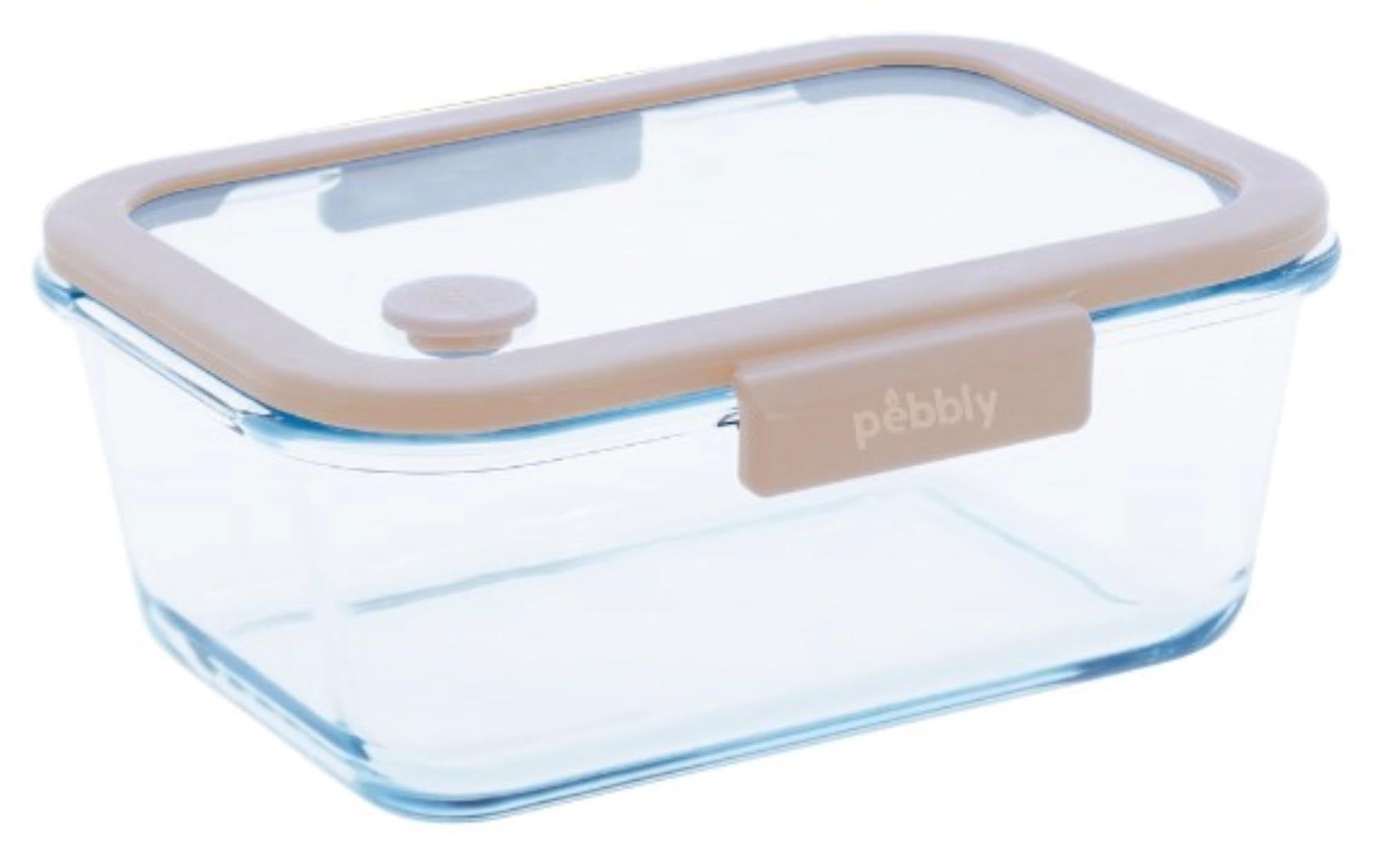 Entdecken Sie das Pebbly Vorratglas mit Bambusdeckel (0,8l) und Bambus-Messlöffel (5ml) – stilvolle, umweltfreundliche Aufbewahrung für Ihre Lebensmittel.