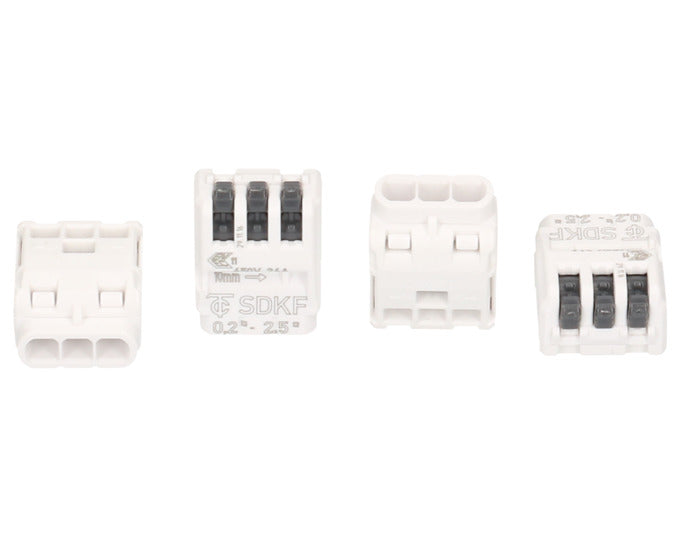 ELECTRO TERMINAL Schraublose Verbindungsklemme 3-Leiter SDKF 10Stk. in  präsentiert im Onlineshop von KAQTU Design AG. Leuchtenzubehör ist von MAX HAURI