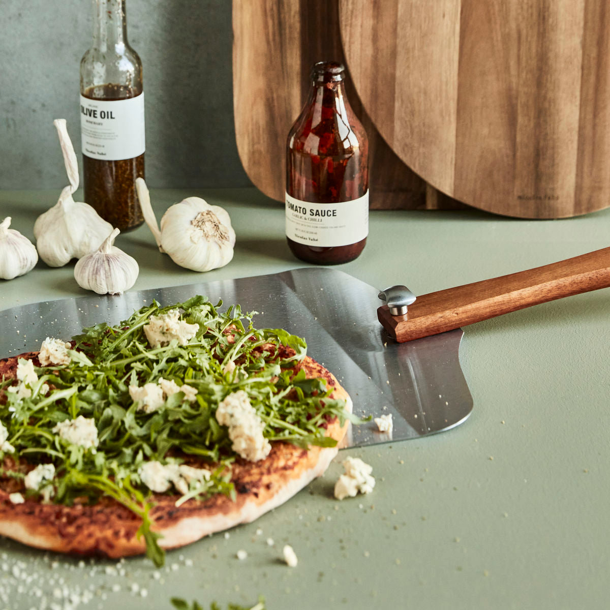 Pizzaschaufel, Natur in Natur präsentiert im Onlineshop von KAQTU Design AG. Pizza ist von Nicolas Vahé