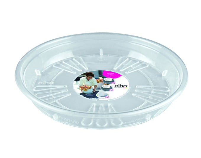 ELHO Untersetzer Uni transparent ø 25 cm in  präsentiert im Onlineshop von KAQTU Design AG. Pflanzentopfzubehör ist von ELHO