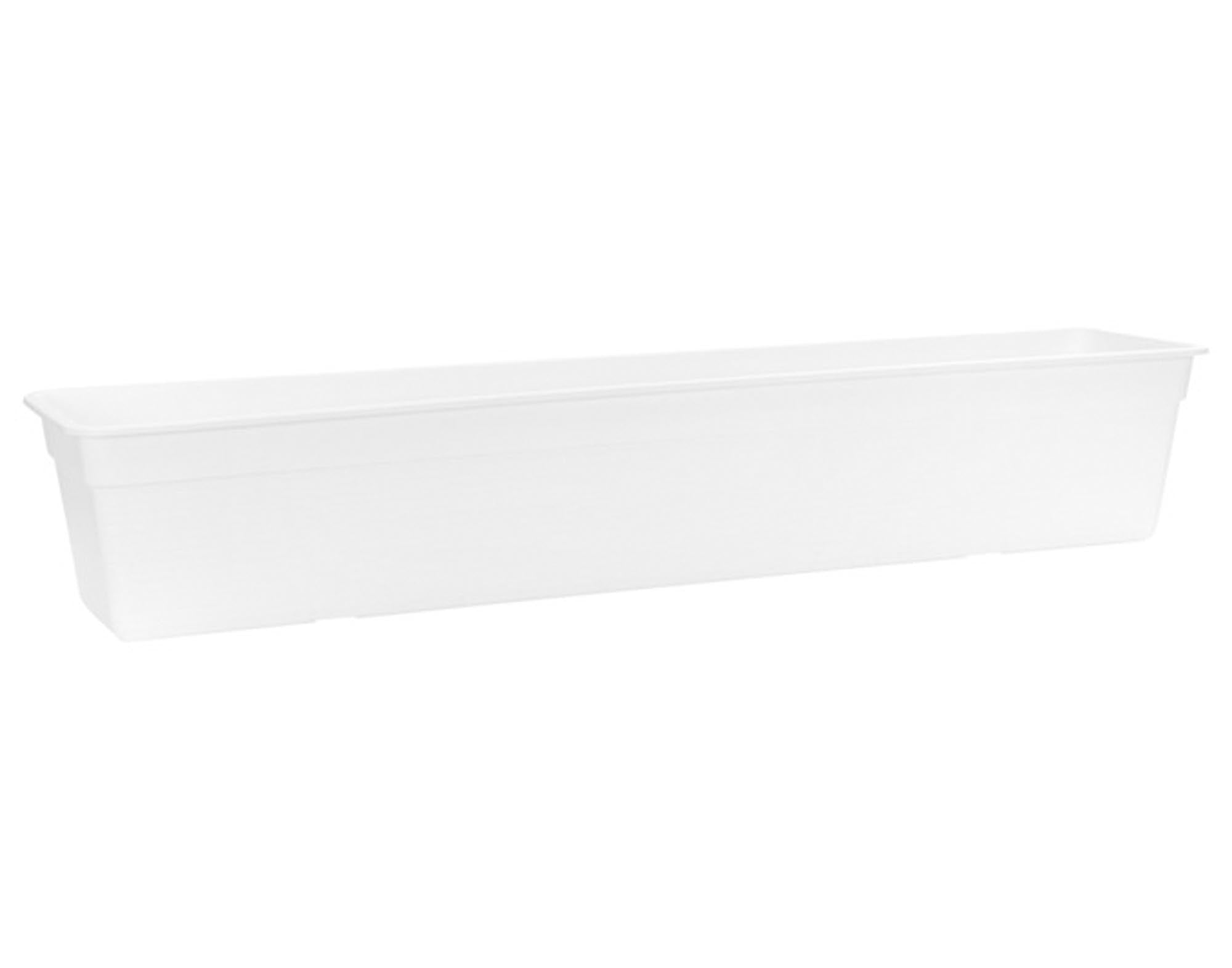Entdecken Sie den EBERTSANKEY Blumenkasten Super in Weiß (40x18x14 cm) – robust, wetterfest und ideal für Blumen, Kräuter und Sträucher.