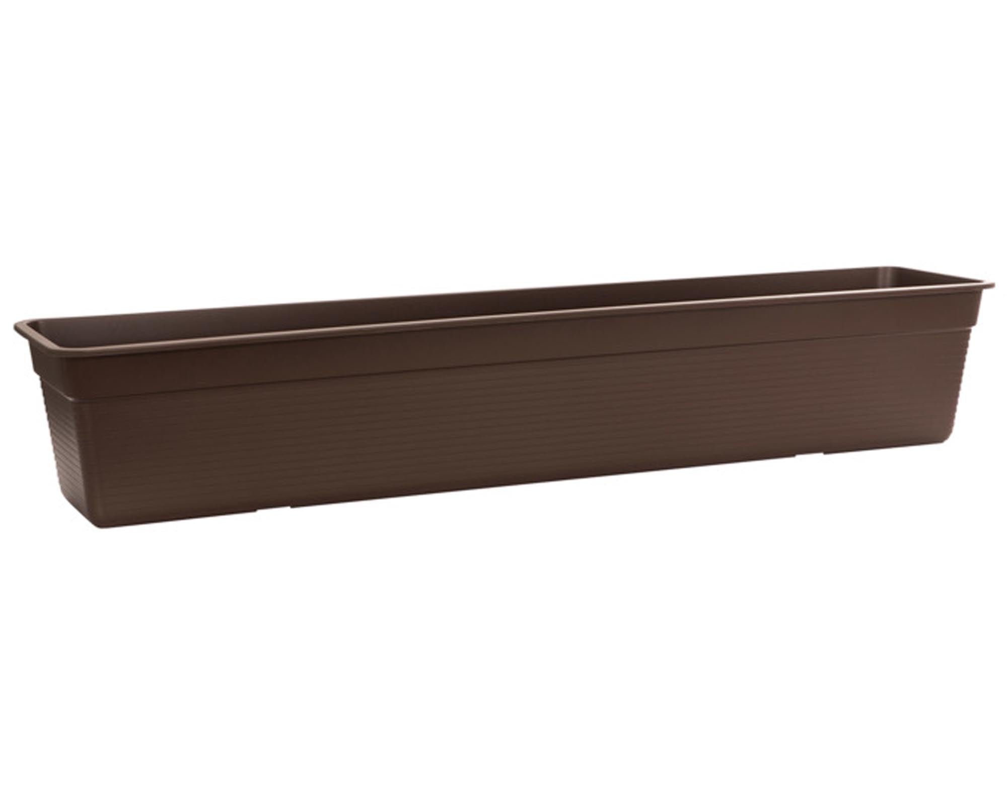 Der EBERTSANKEY Blumenkasten Super braun 80x18x14 cm ist ideal für stilvolle Pflanzenpräsentation. Wetterfest, langlebig und modern – perfekt für Balkon und Garten!