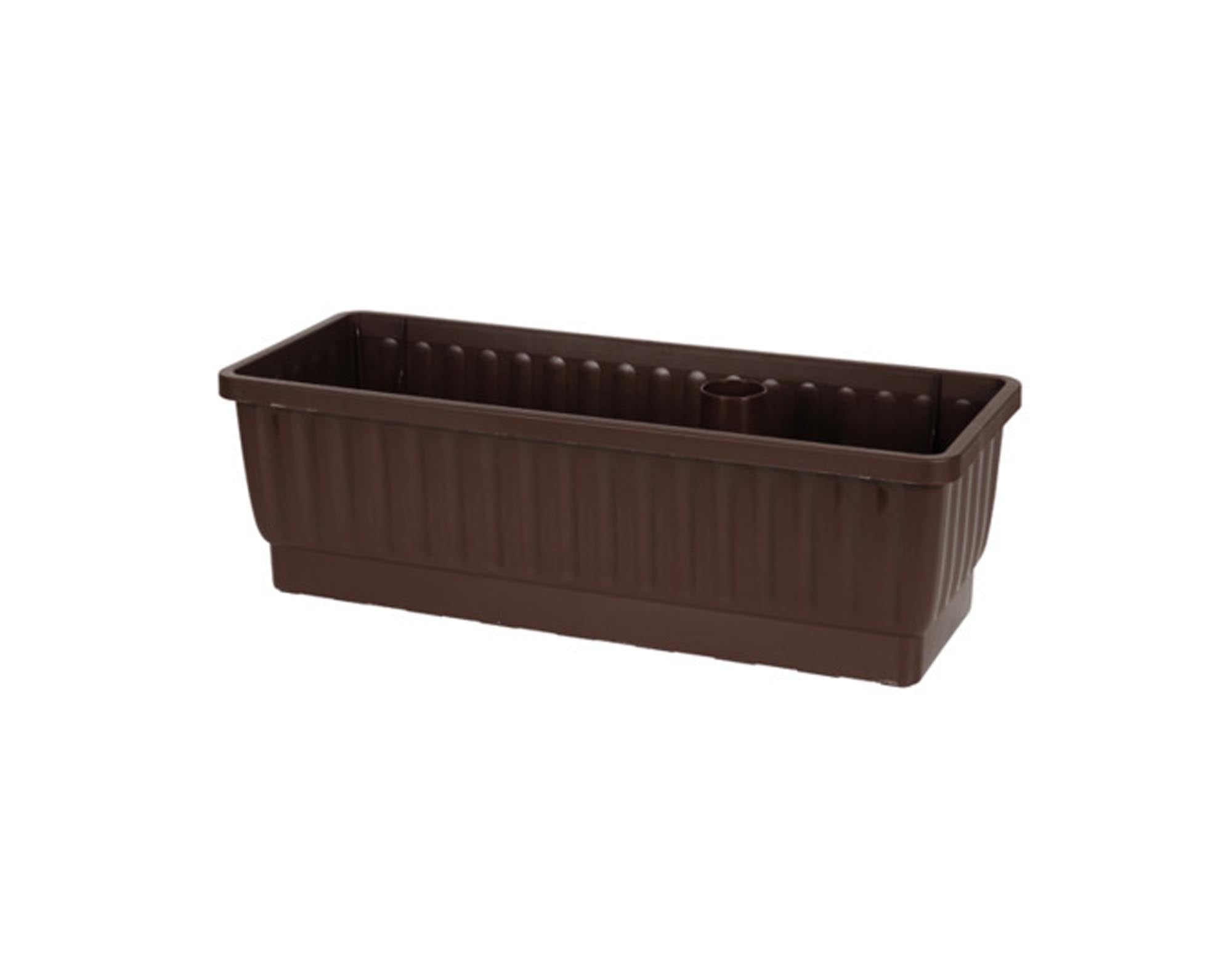 Balkonkasten Venezia 60 cm braun in  präsentiert im Onlineshop von KAQTU Design AG. Balkonkiste ist von TECHNOPLANT