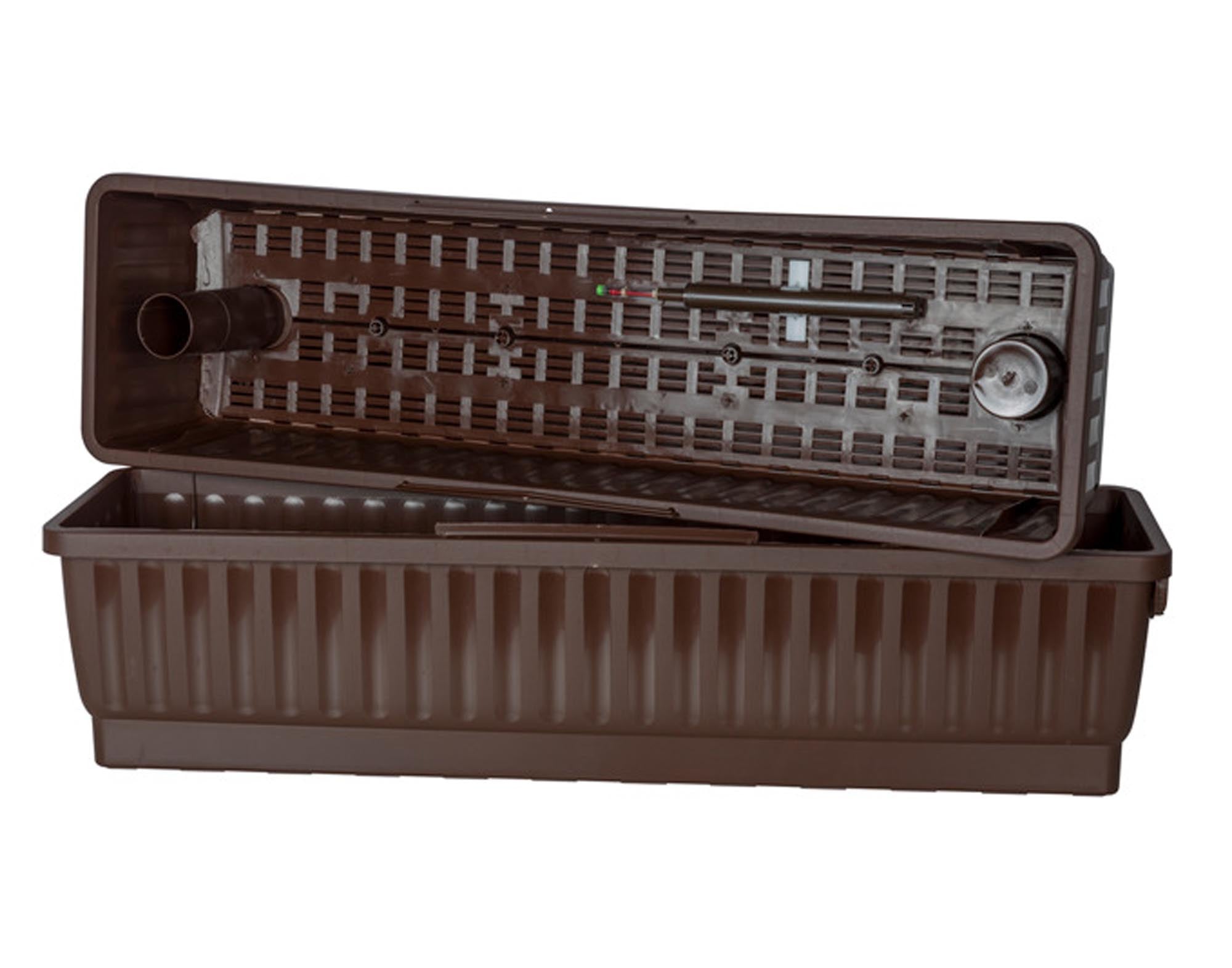 Balkonkasten Venezia 80 cm braun in  präsentiert im Onlineshop von KAQTU Design AG. Balkonkiste ist von TECHNOPLANT