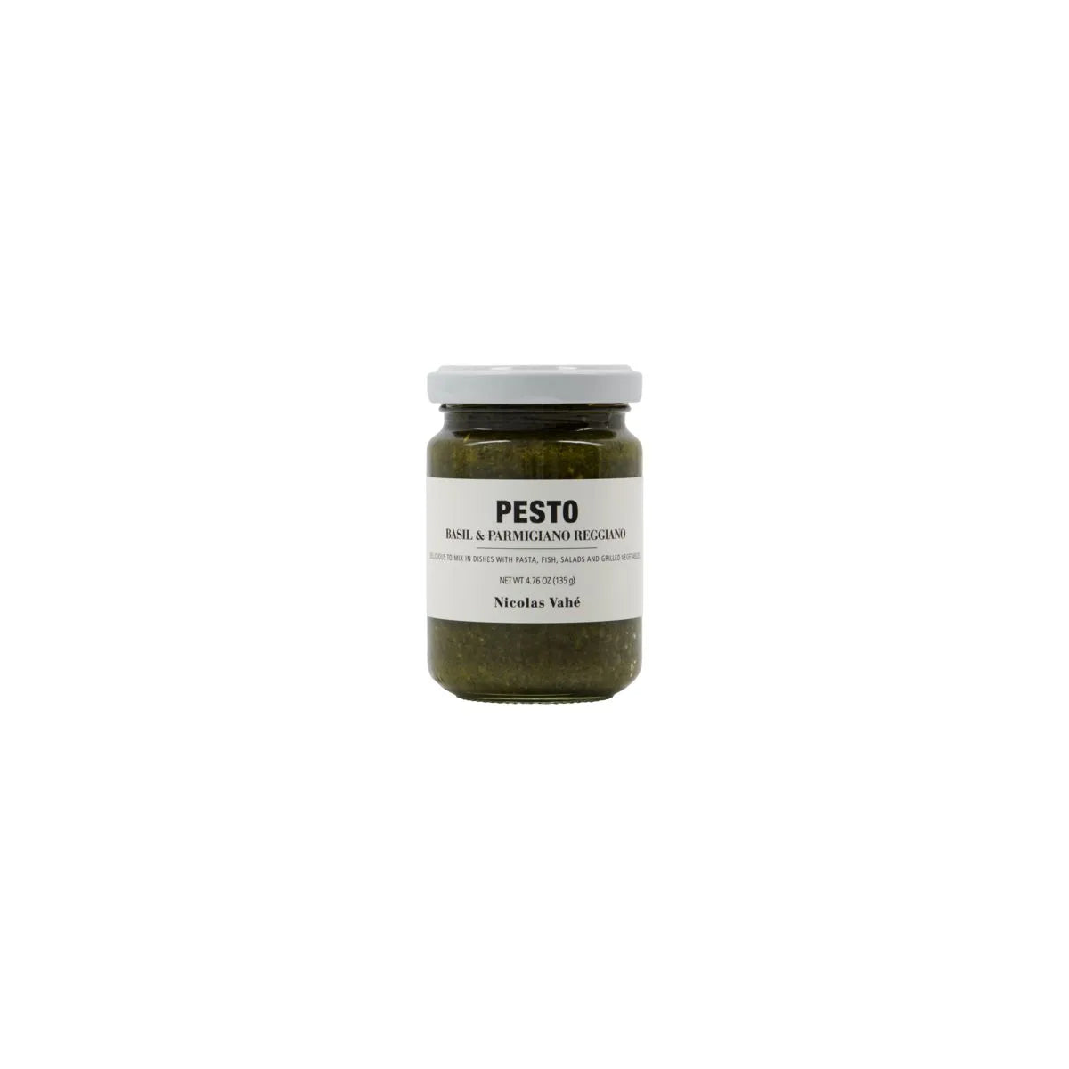 Köstliches Pesto mit Basilikum & Parmesan von Nicolas Vahé, ideal für Pasta, Salate und Tapas. Frisch aus der Provence.