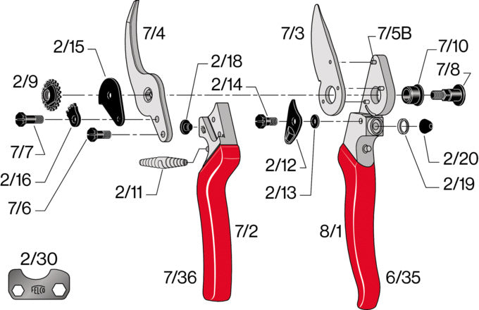 FELCO 8 Baumschere: Ergonomisches Design, präzise Schnitte, langlebig, ideal für professionelle Gartenarbeit.
