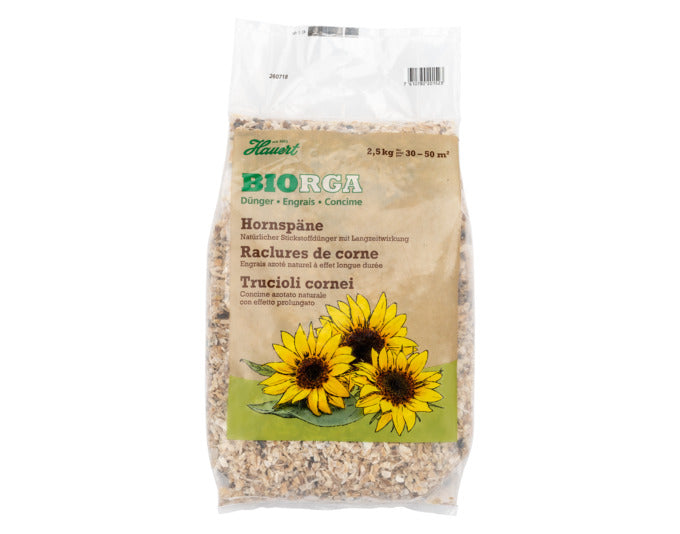 HAUERT Hornspäne Biorga 5 kg in  präsentiert im Onlineshop von KAQTU Design AG. Gartenpflege ist von HAUERT